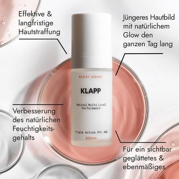 Klapp Cosmetics Gesichtsserum Resist Aging Retinol Triple Action Pro Age Serum