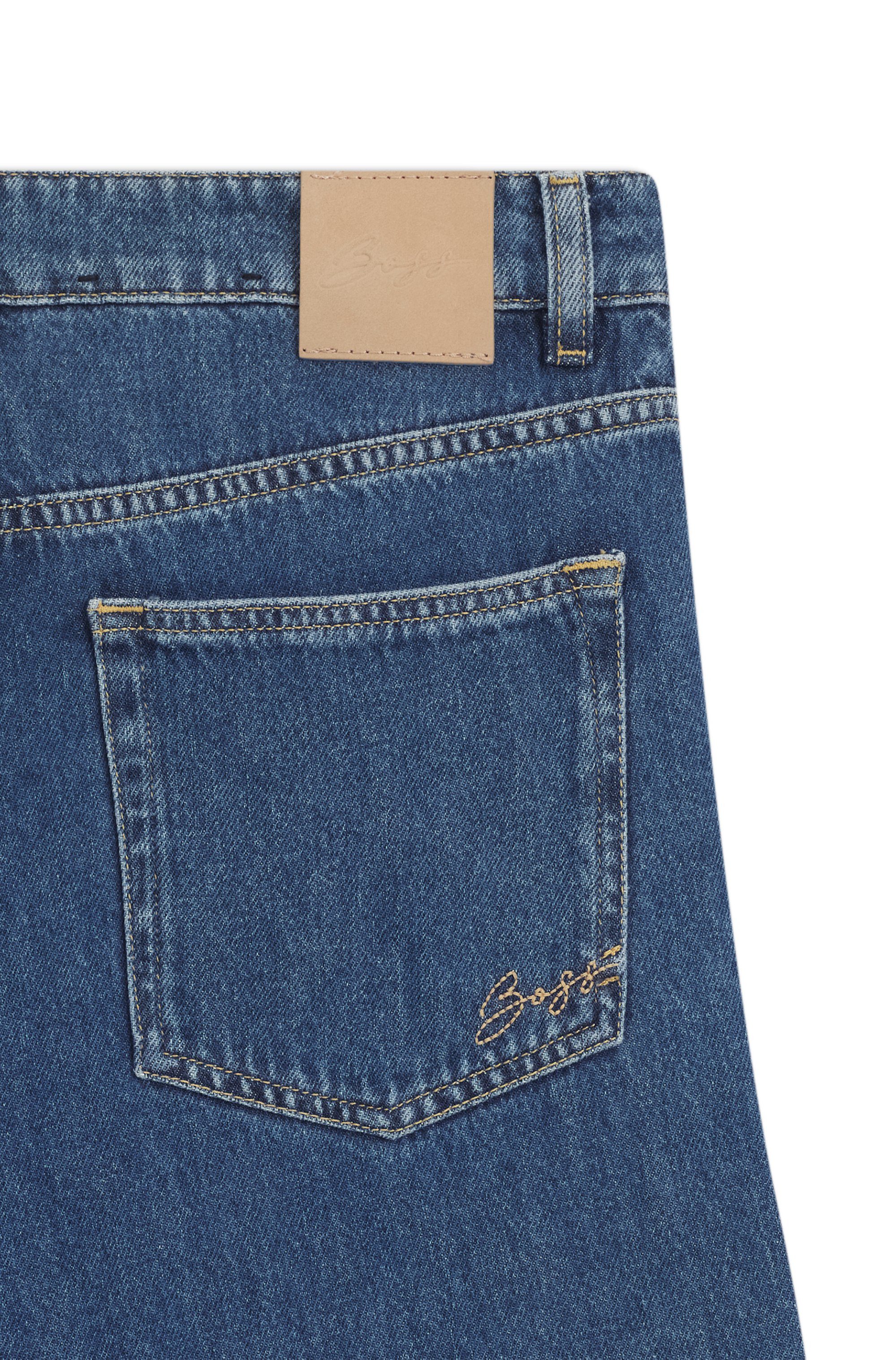 BOSS ORANGE Weite Jeans MARLENE HR 10.0 Premium Damenmode mit hohem Bund