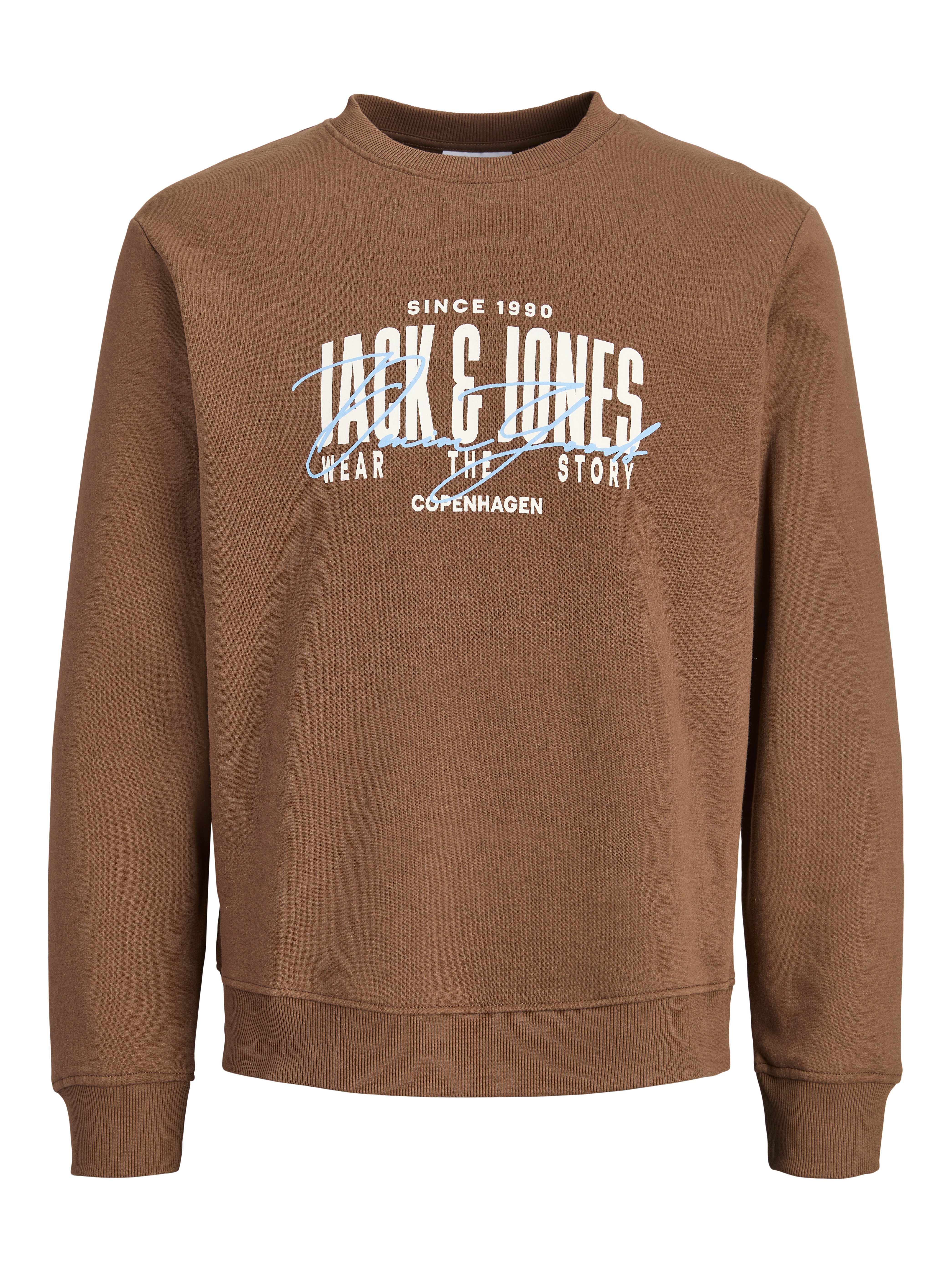 Jack & Jones Sweatshirt JJAERO SWEAT CREW NECK Materialmix, regular fit – Bild 5 von 5
