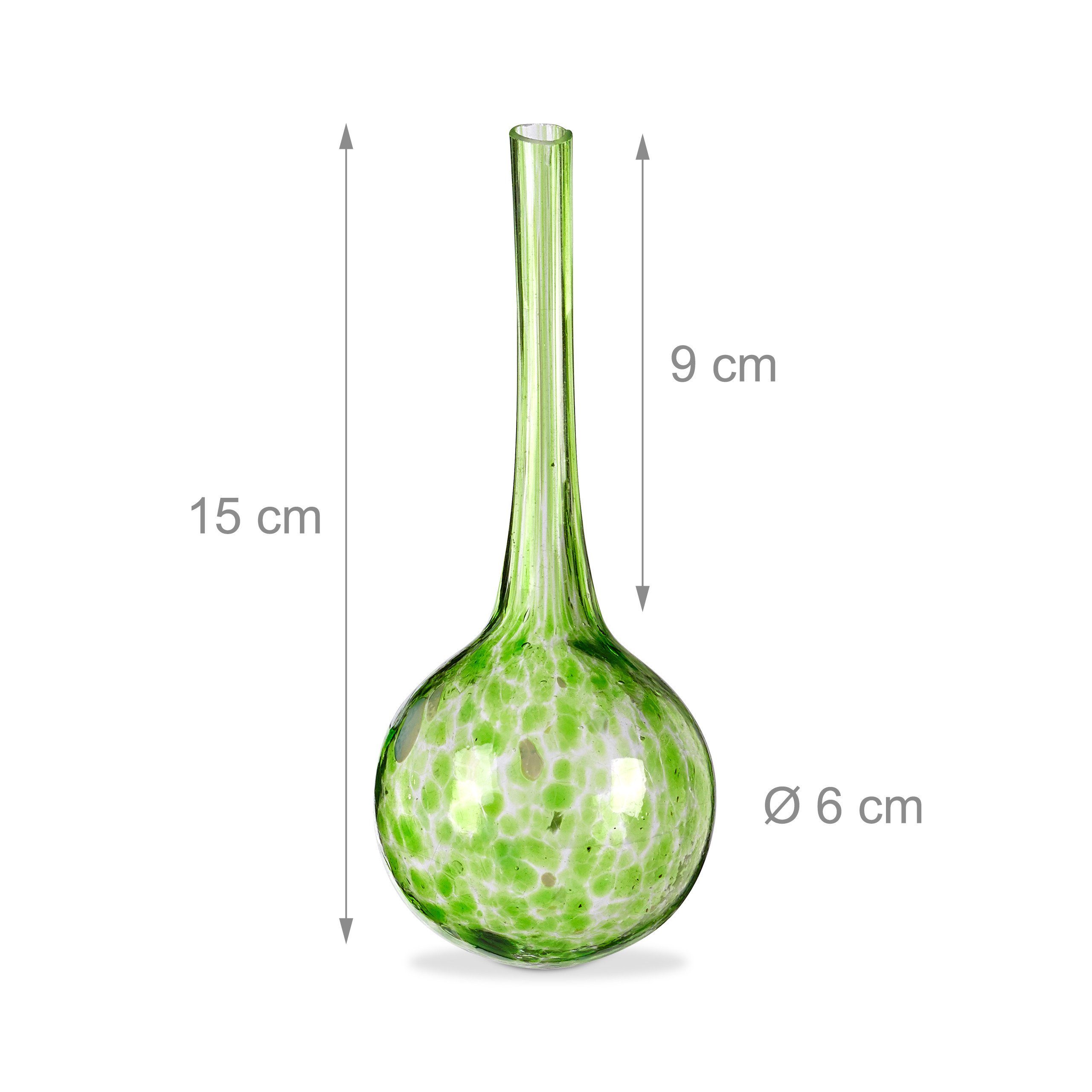 relaxdays Tropfer Bewässerungskugel 2er Set Glas, (2-tlg), grün – Bild 4 von 5