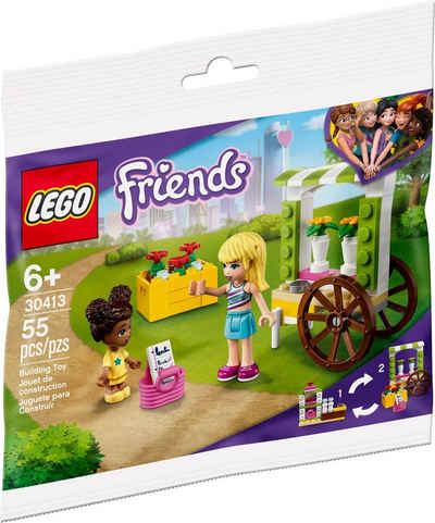 LEGO® Konstruktionsspielsteine »LEGO® Friends - Polybag - Blumenwagen«, (Set, 55 St)