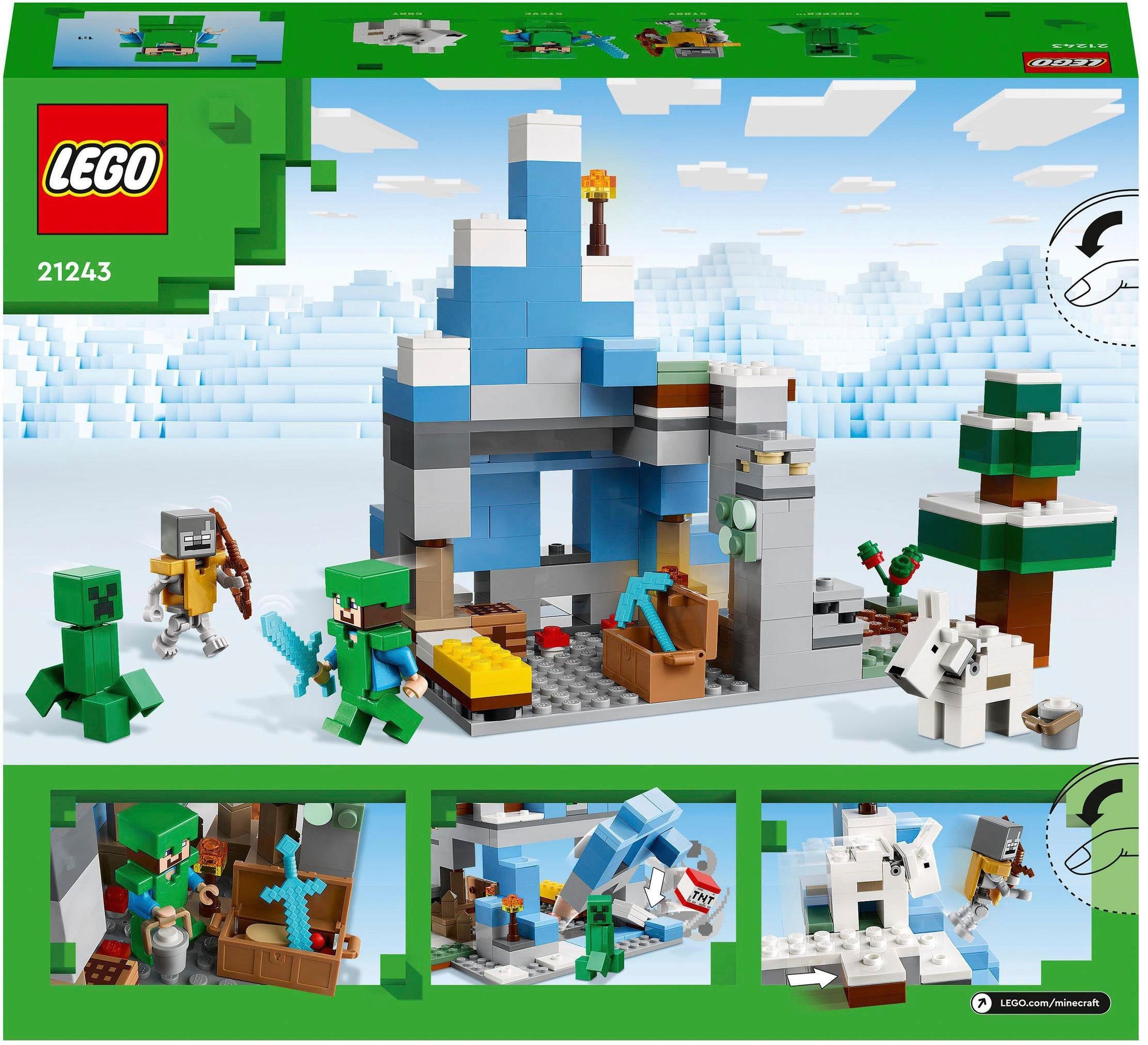 LEGO® (21243), Made Vereisten Konstruktionsspielsteine St), Gipfel in Minecraft, LEGO® (304 Europe Die