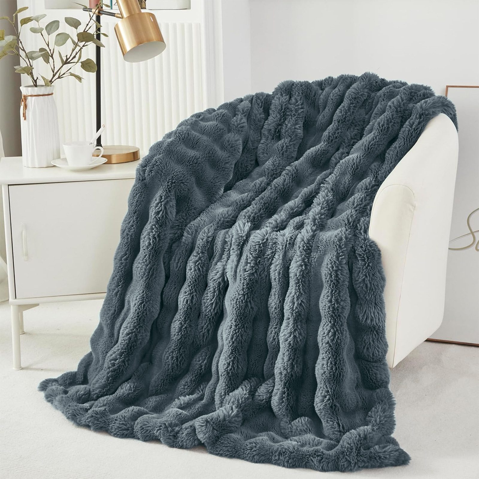 Wohndecke Kuscheldecke Kaninchen Warme Weiche Doppelseitig günstig online kaufen