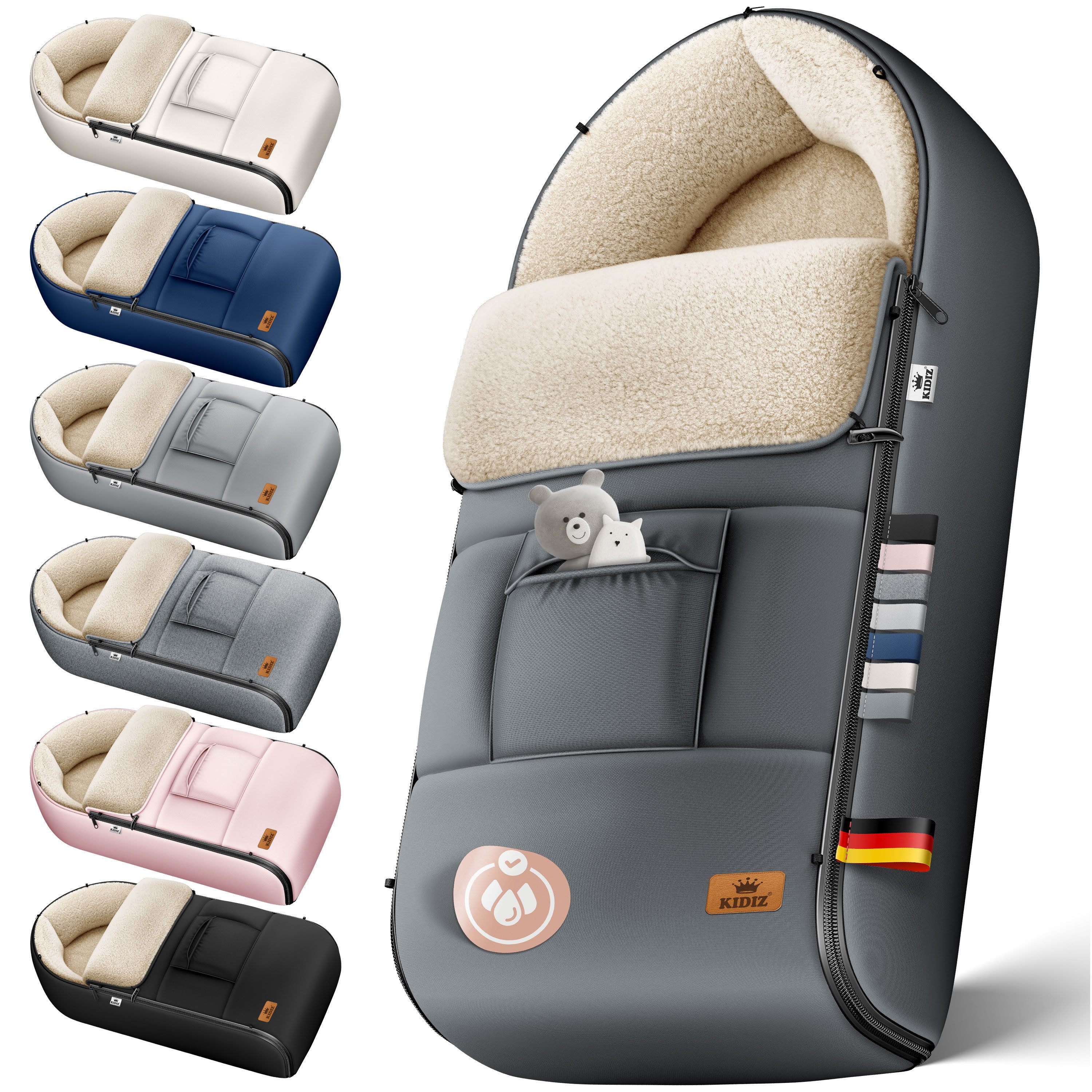 KIDIZ Babyschlafsack, Babyfußsack Baby Fußsack Winterfußsack Babyschale günstig online kaufen
