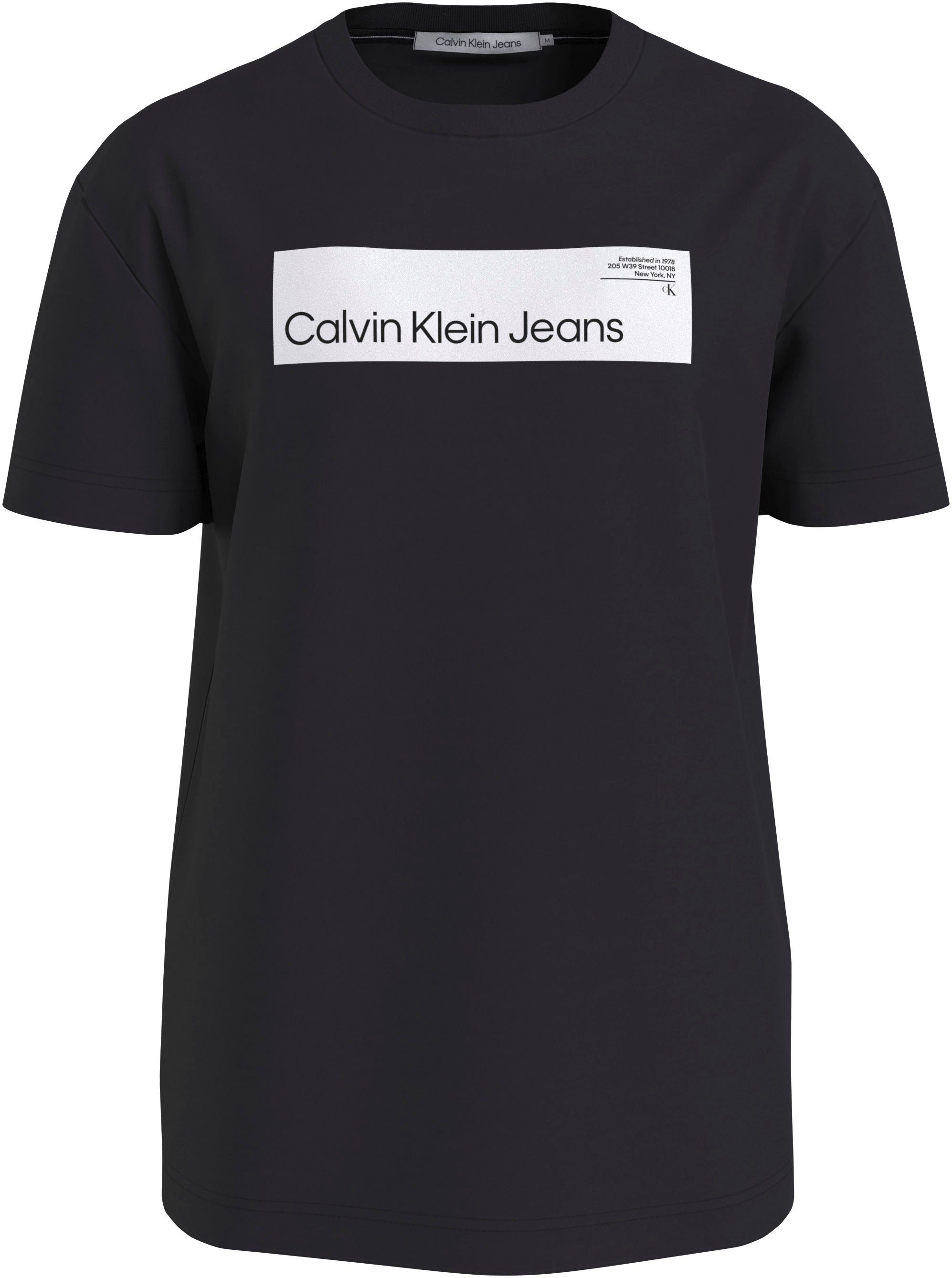 Calvin Klein Jeans T-Shirt HYPER REAL BOX LOGO TEE Ck Black