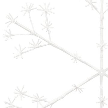ECD Germany Weihnachtsfigur LED-Schneeflocke Weihnachtsbeleuchtung Fenstersilhouette Fenster Deko, 384 warmweiße LEDs 120cm für Innen/Außen IP44 Wasserdicht