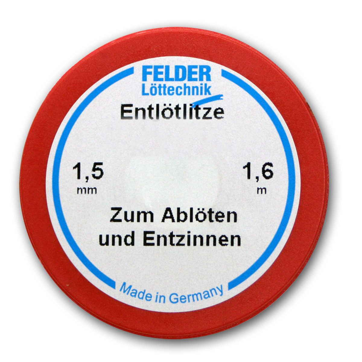 Felder Lotblei Felder 1,5mm Entlötlitze - 1,6m auf Klappspule