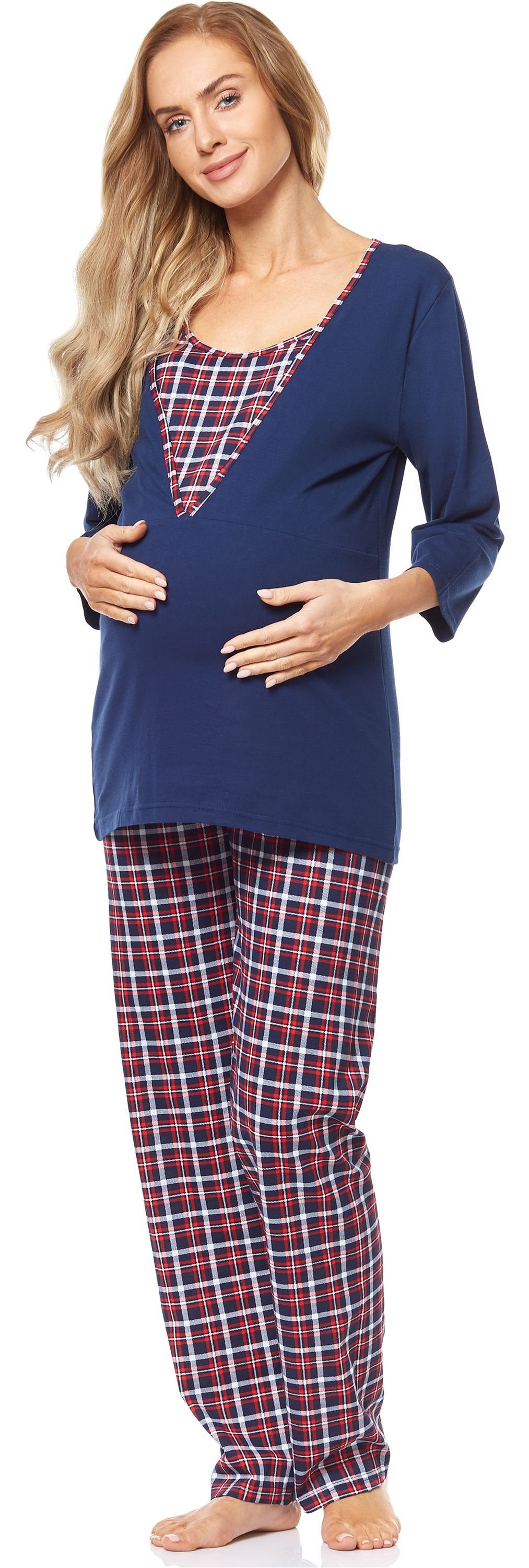 Be Mammy Umstandspyjama Damen Schlafanzug Stillpyjama günstig online kaufen