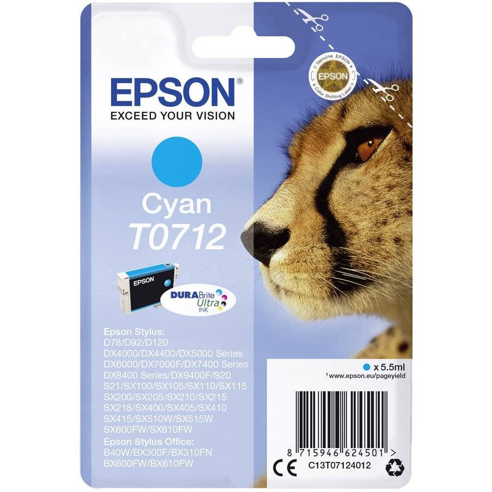 Epson Tintenpatrone C134012 C13T07124012 Tintenpatrone