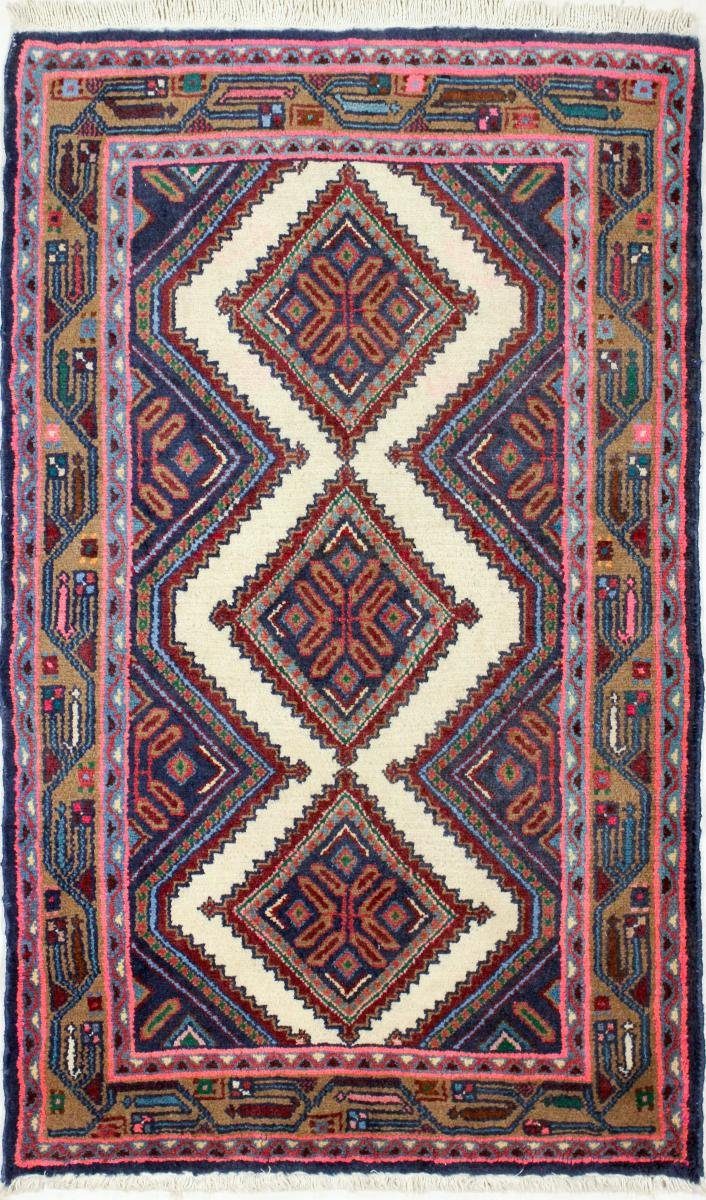 Orientteppich Khamseh 81x133 Handgeknüpfter Orientteppich / Perserteppich, Nain Trading, rechteckig, Höhe: 10 mm