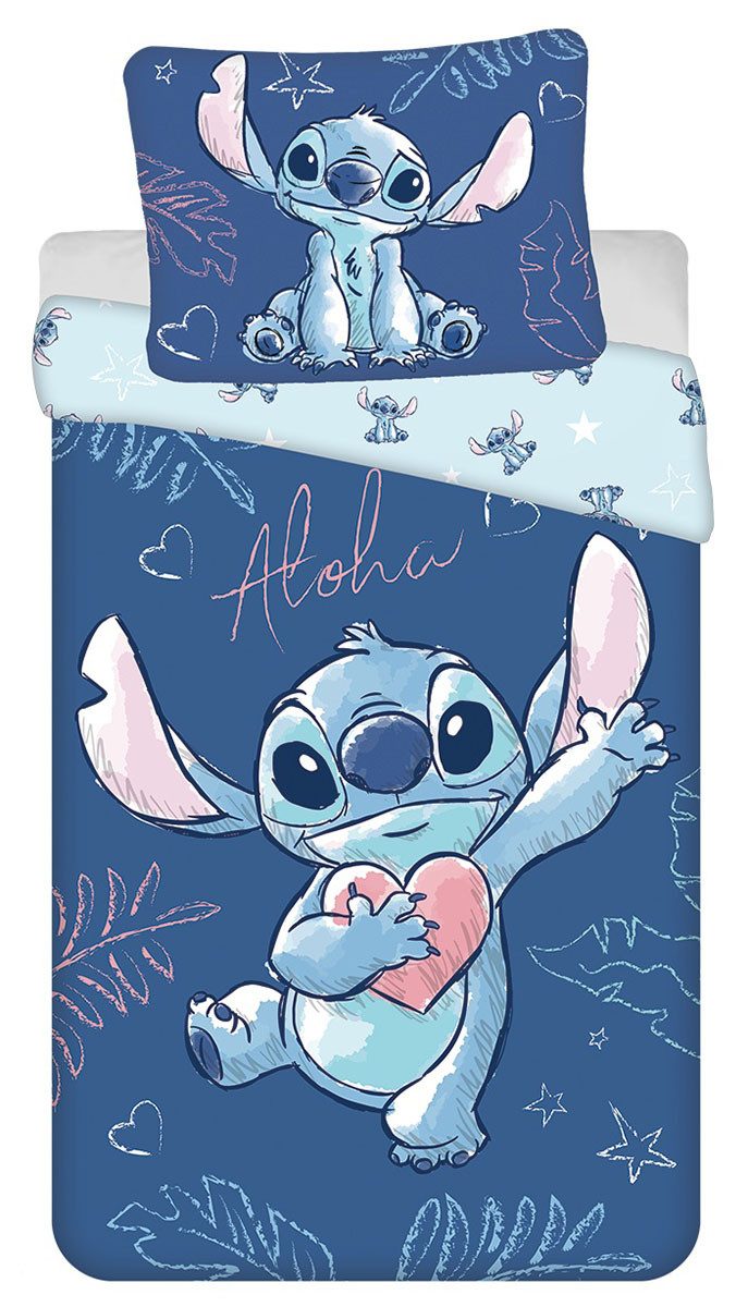 Jerry Fabrics Kinderbettwäsche Stitch, Renforcé, 2 teilig günstig online kaufen