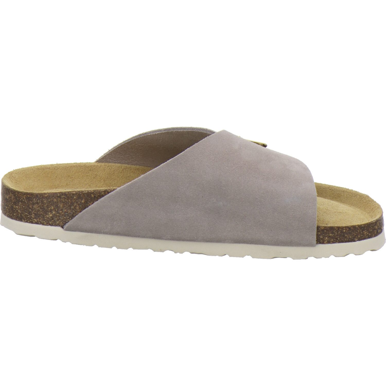 AFS-Schuhe 215074 Sommer Pantolette für Damen mit Fußbett, bequeme Sandalen aus Leder