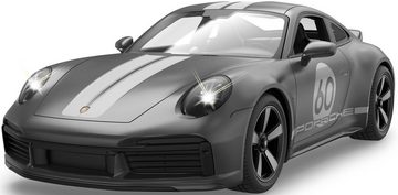 Jamara RC-Auto Deluxe Cars, Porsche 911 Sport Classic 1:16, grau - 2,4 GHz, mit LED-Lichtern