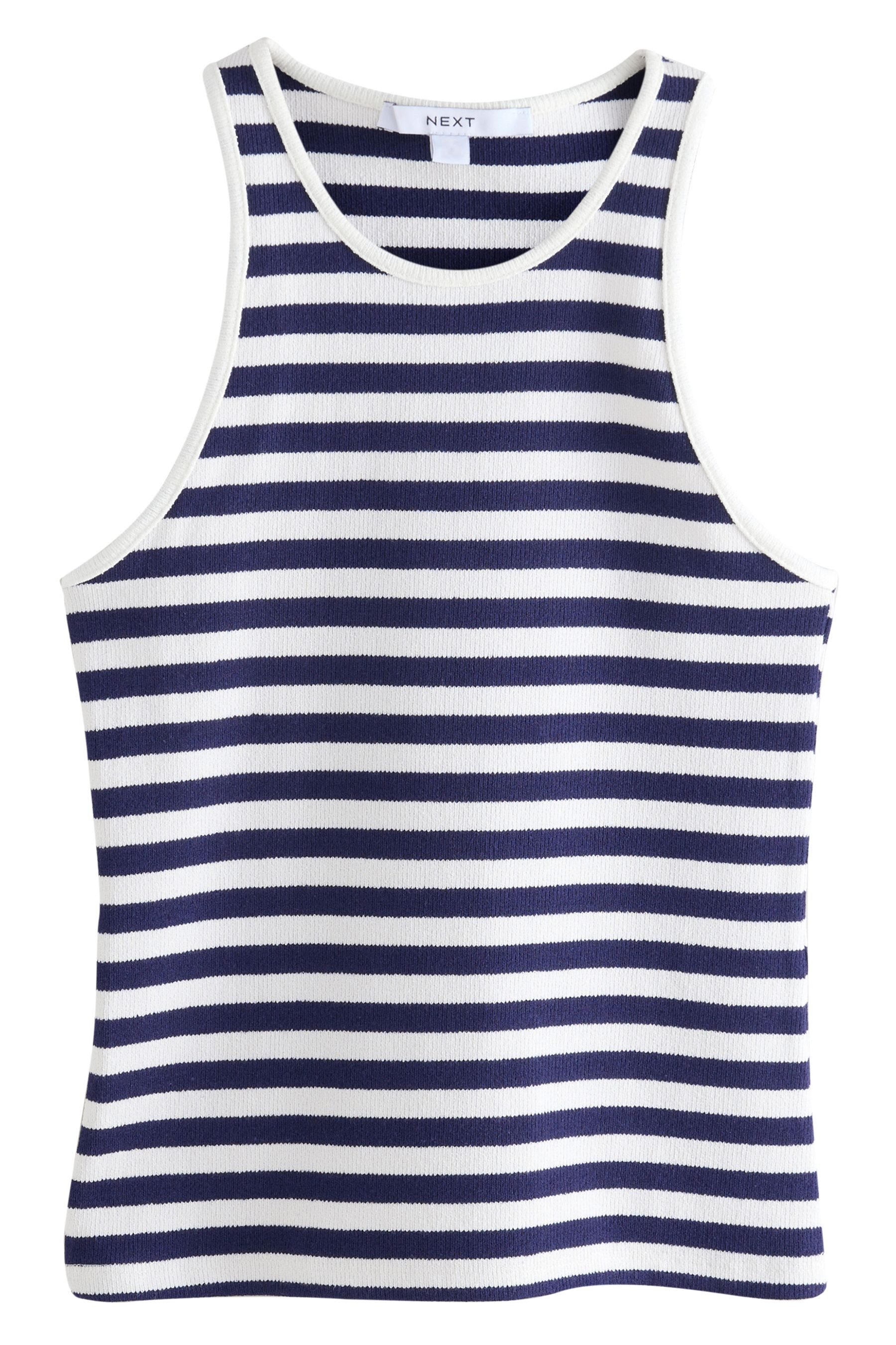 Next Tanktop Gestreiftes Tanktop aus Strick mit Ringerrücken (1-tlg) günstig online kaufen