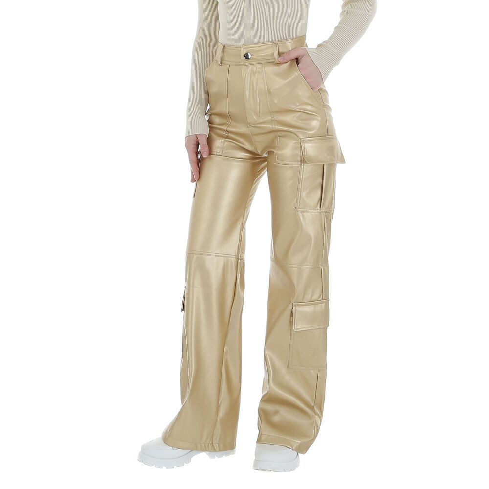 Ital-Design Lederimitathose Damen Freizeit (86365188) Glänzend günstig online kaufen