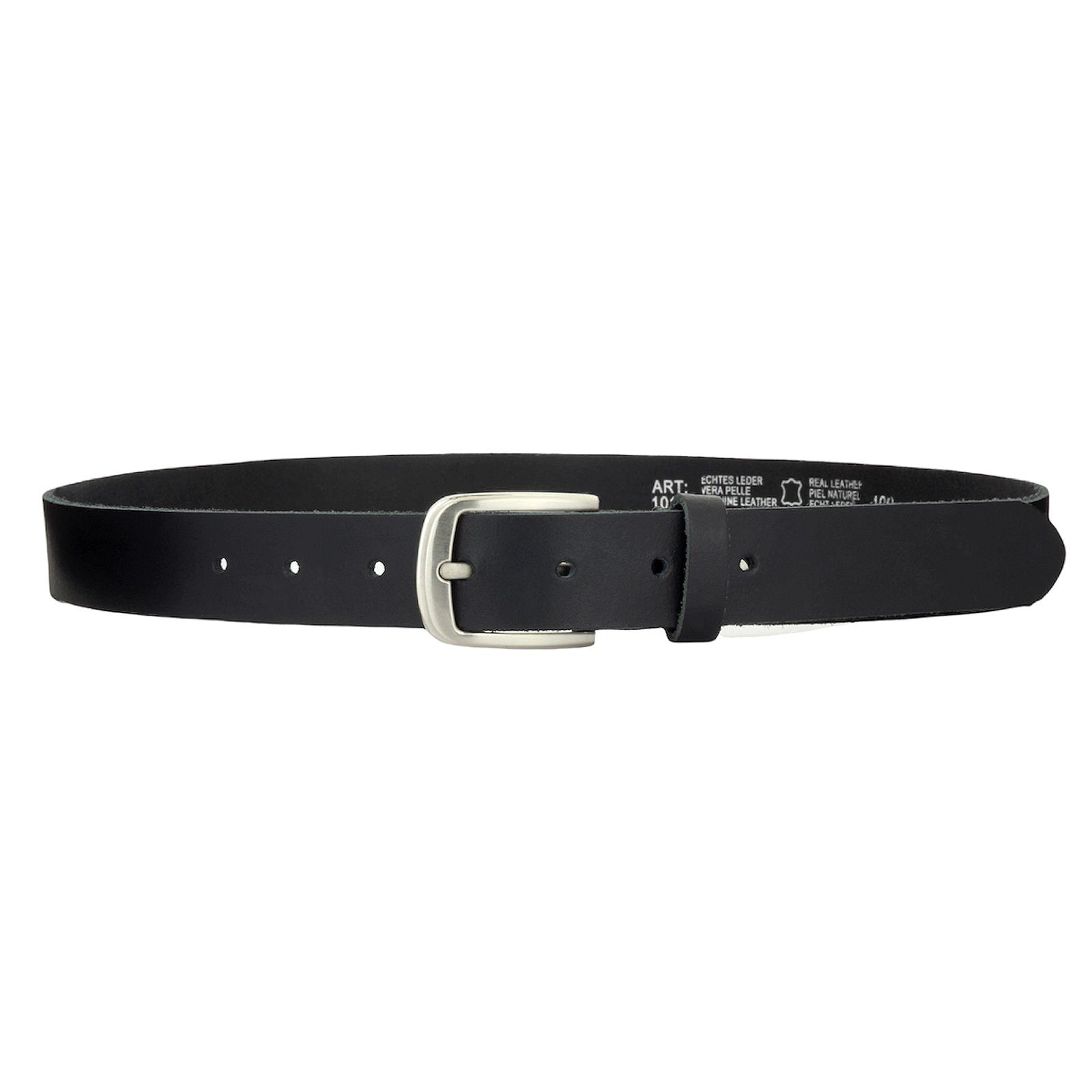 Manza Ledergürtel Gürtel Ledergürtel 3cm breit Echt Leder Jeansgürtel Unisex Kürzbar – Bild 4 von 5
