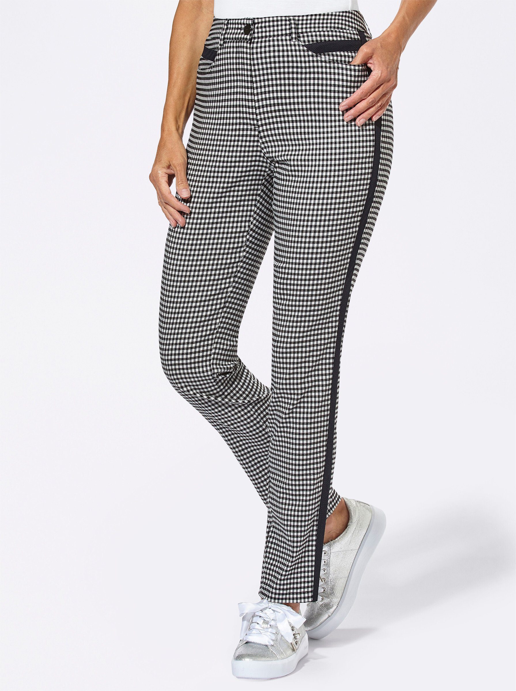 Witt Jerseyhose Bügelfaltenhose Innenbeinlänge ca. 77 cm
