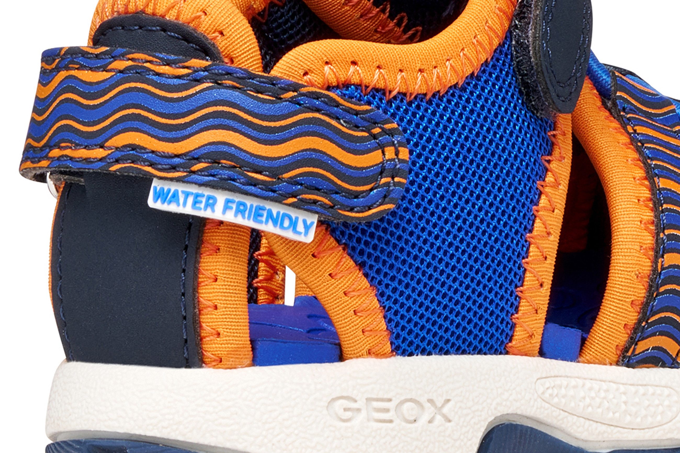 Geox B SANDAL MULTY BOY Lauflernschuh Babyschuh, Klettschuh mit Größenschablone zum Download