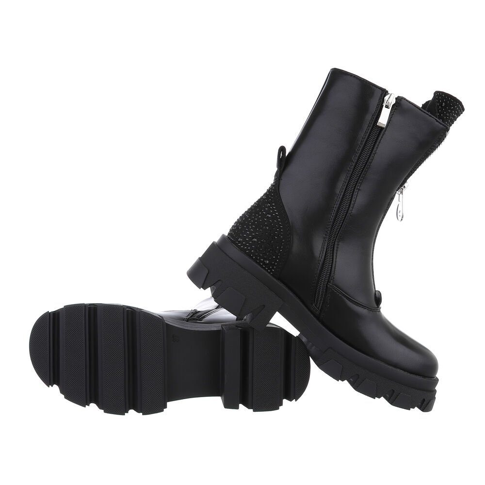 Ital-Design Damen Freizeit Plateaustiefelette (84989808) Blockabsatz günstig online kaufen