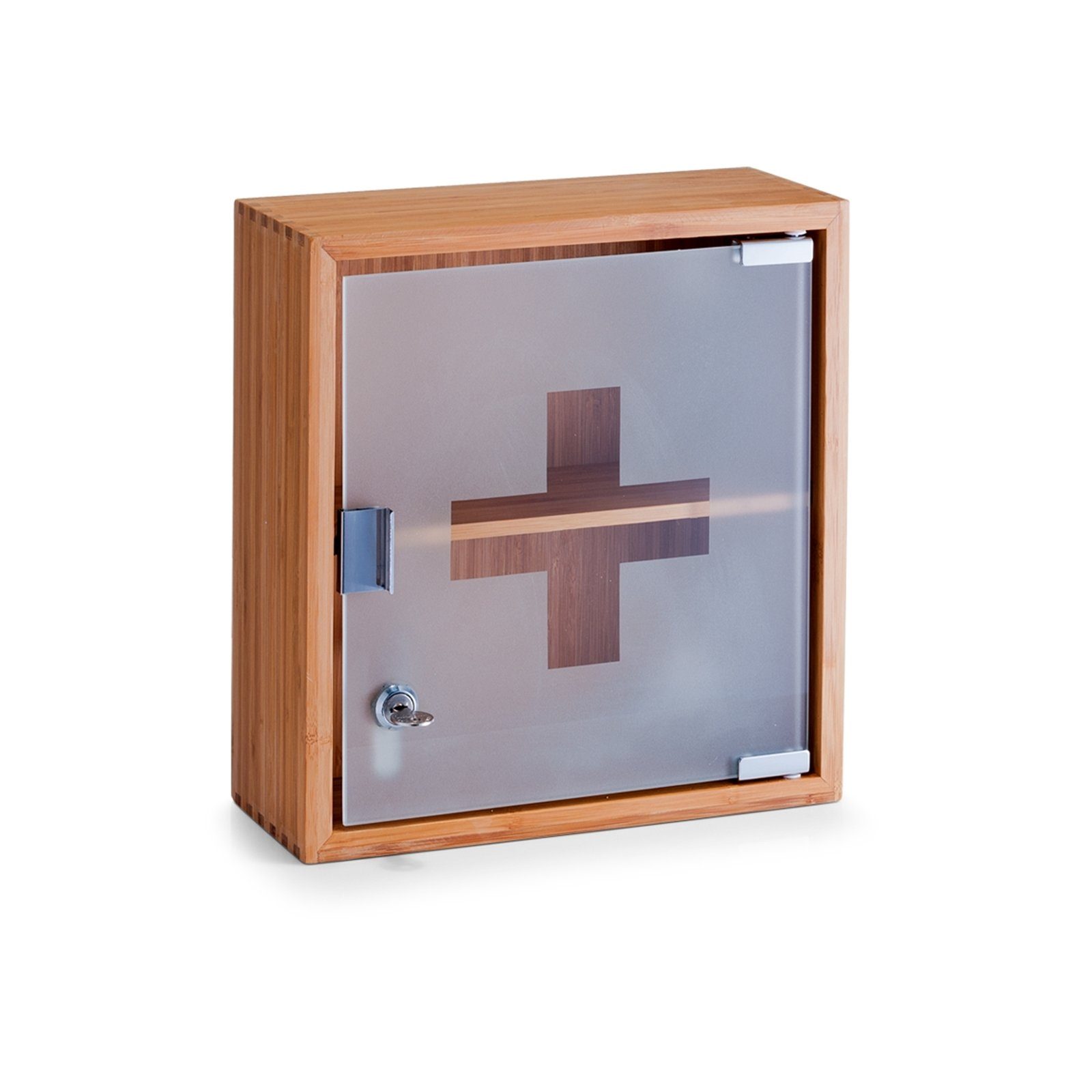 HTI-Living Medizinschrank Medizinschrank Bambus/Glas Medizinbox Erste Hilfe Schrank