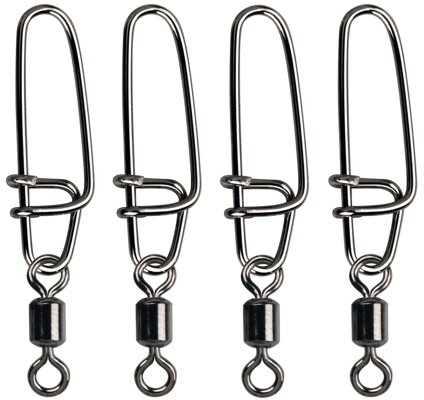 Schnurverbinder Gamakatsu Hyper S-Snap with H-Swivel - 4 Angelwirbel mit Einhänger