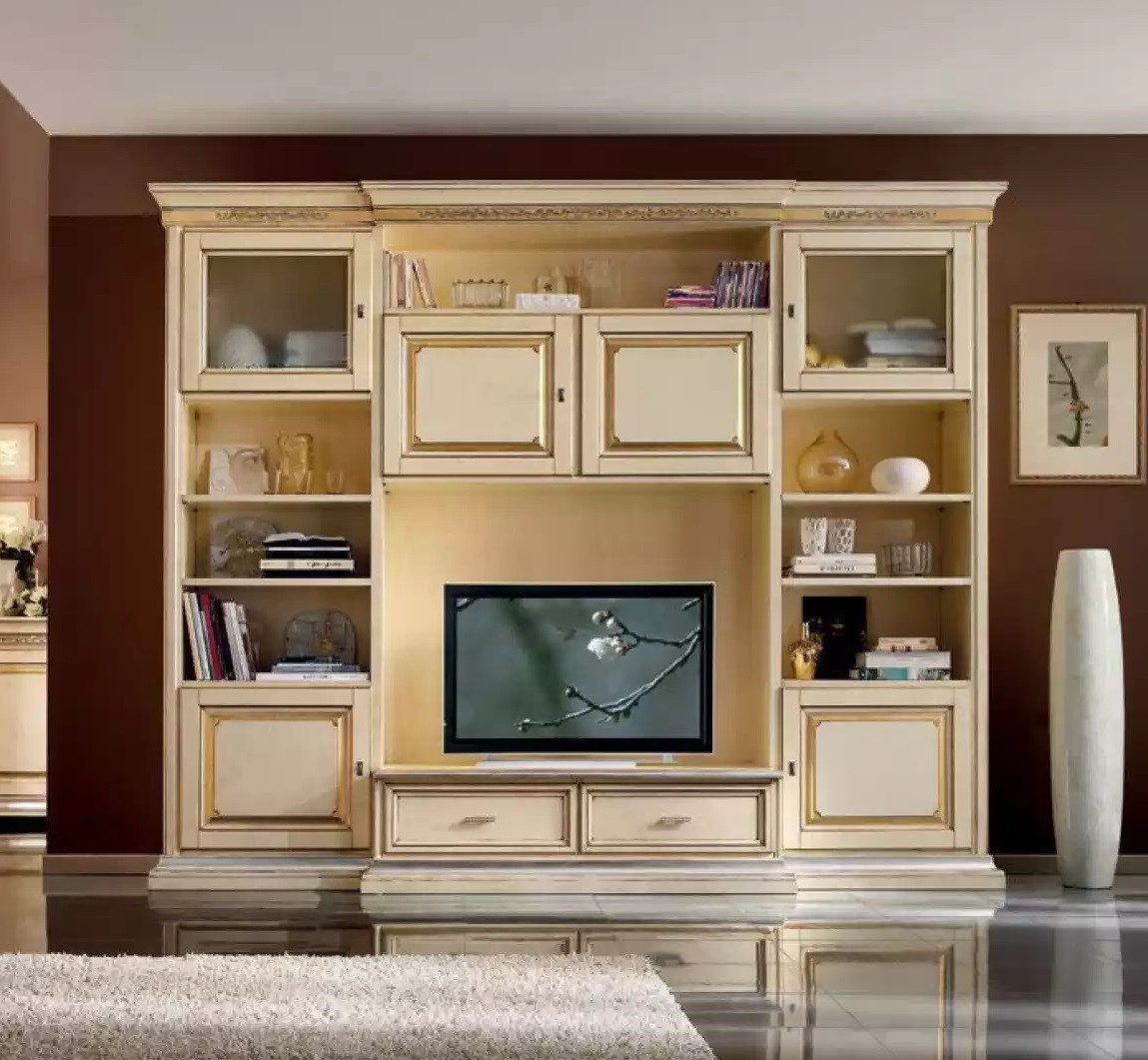 Xlmoebel TV-Wand Neues Wohnzimmer-Sideboard mit klassischer Wohnwand und RTV-Regal, (Wohnwand), Hergestellt in Europa