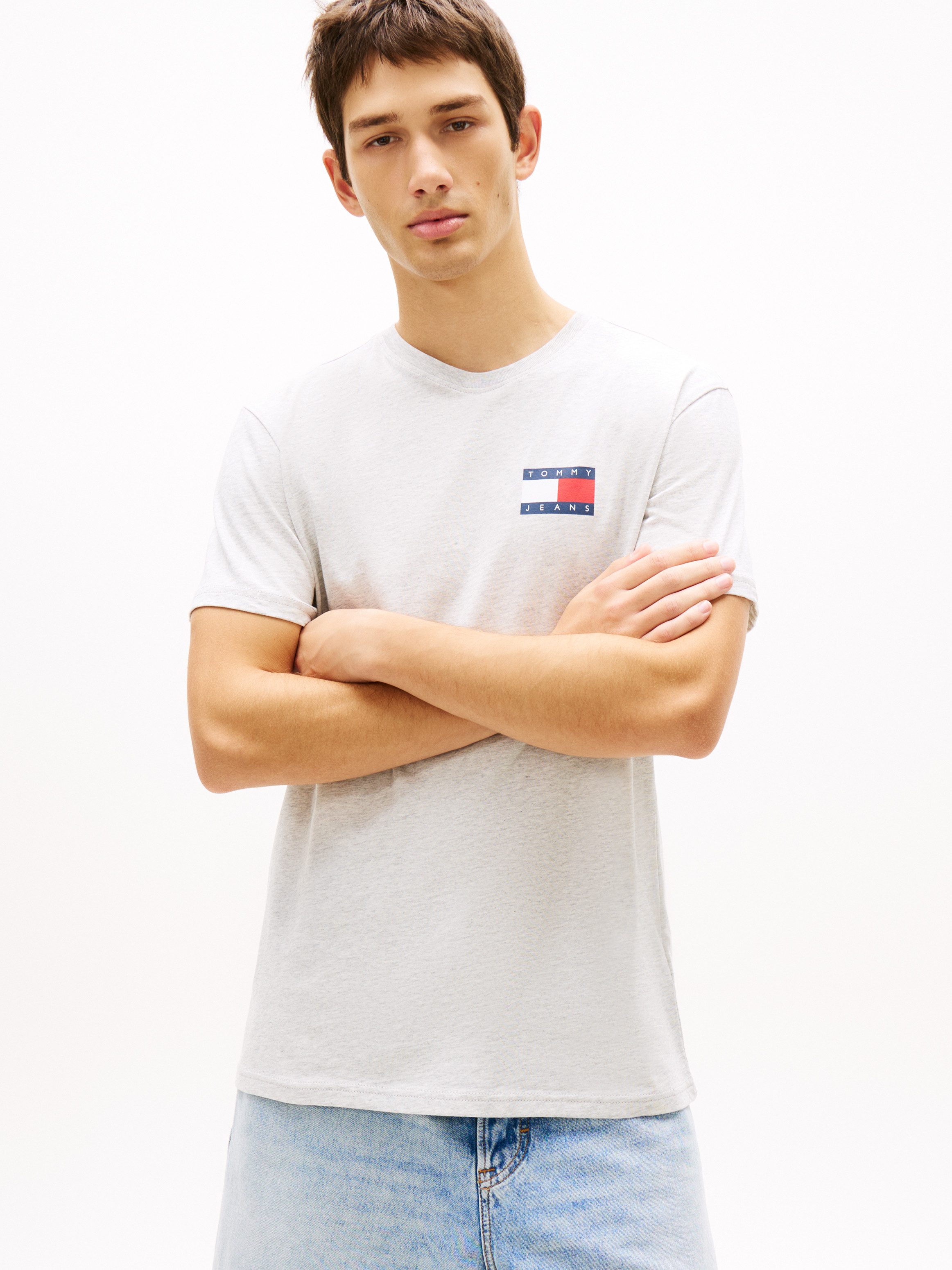 Tommy Jeans T-Shirt TJM SLIM FIT ESSENTIAL FLAG Mit Rundhalsausschnitt günstig online kaufen