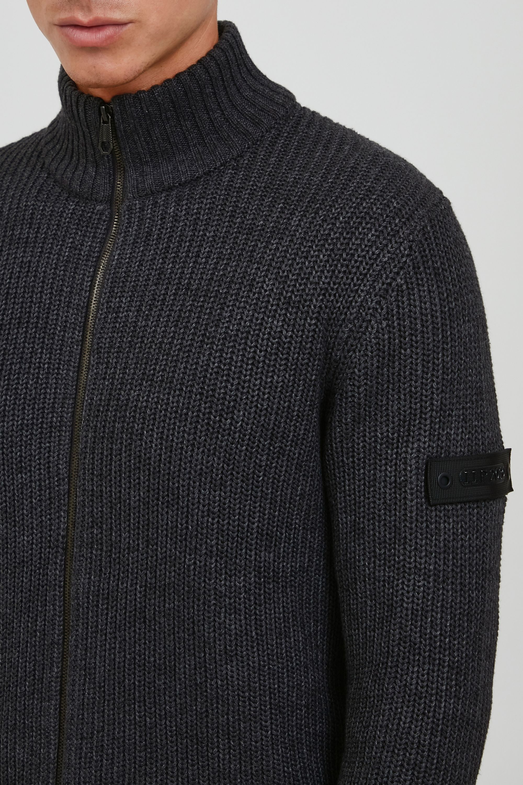 11 Project Strickjacke PRXander ZipperJacke mit Stehkragen – Bild 4 von 5