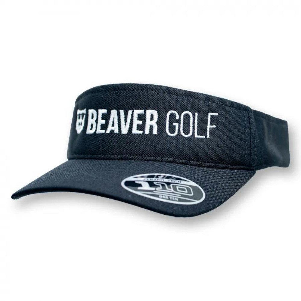 Beaver Golf Visor Beaver Golf Visor Premium Curved Schwarz One Size