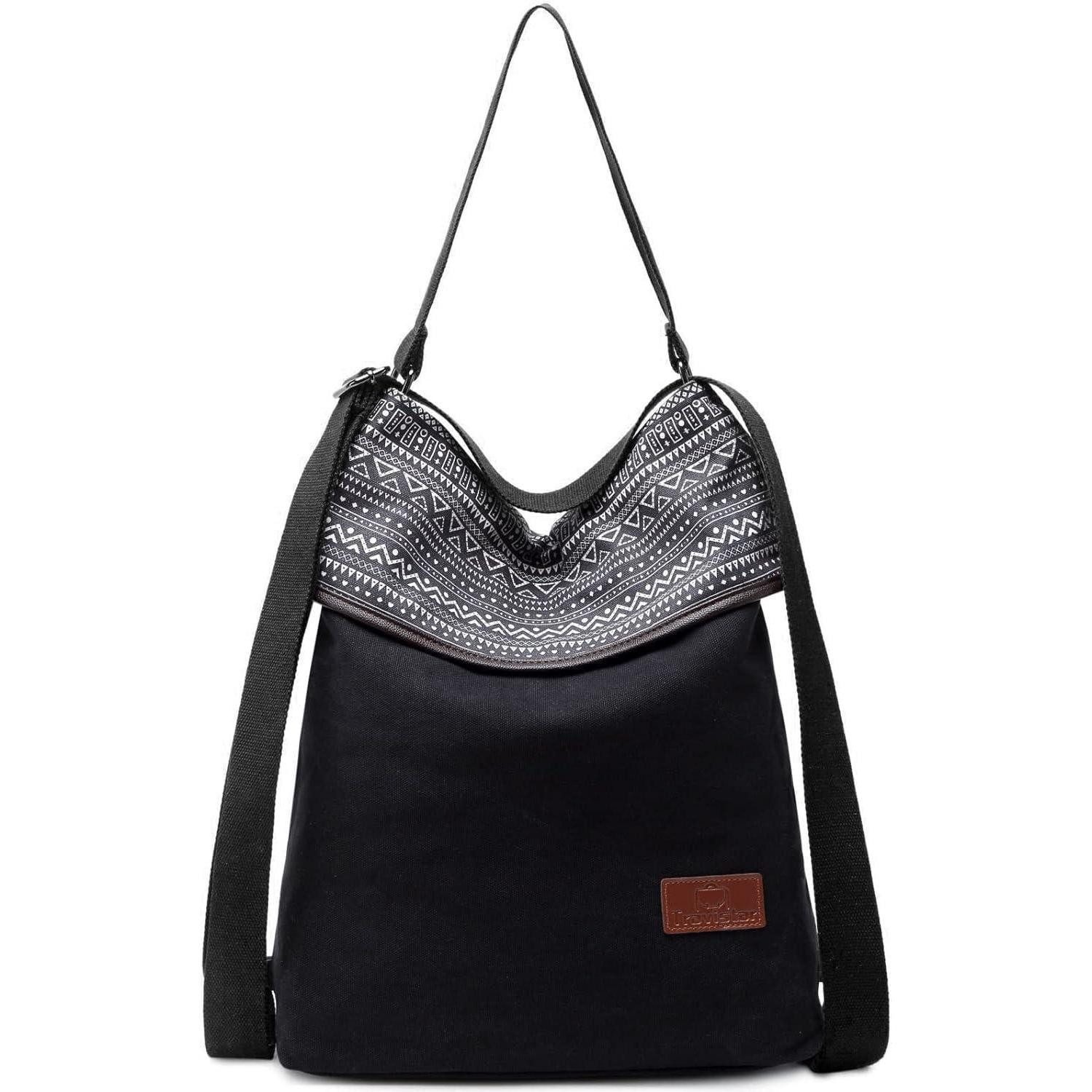 Schultertasche Canvas Damen Schultertasche Rucksack Vintage Handtasche Diebstahl Hobo