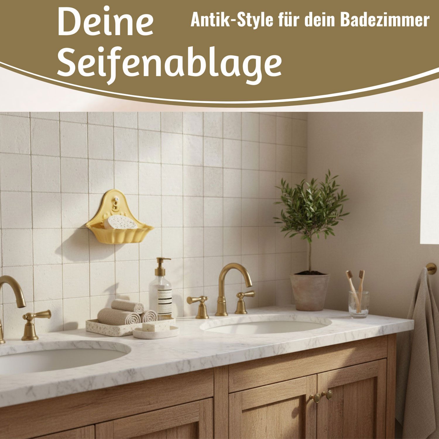 LS-LebenStil Seifenschale IB Laursen Emaille Gelb 16cm Wandmontage Seifenhalter, Breite: 11.00 cm, Wandbefestigung Seifenablage Seifenhalterung für Bad oder Küche, 1-St., oder als Seifenhalter Schwammhalter in Dusche Badewanne