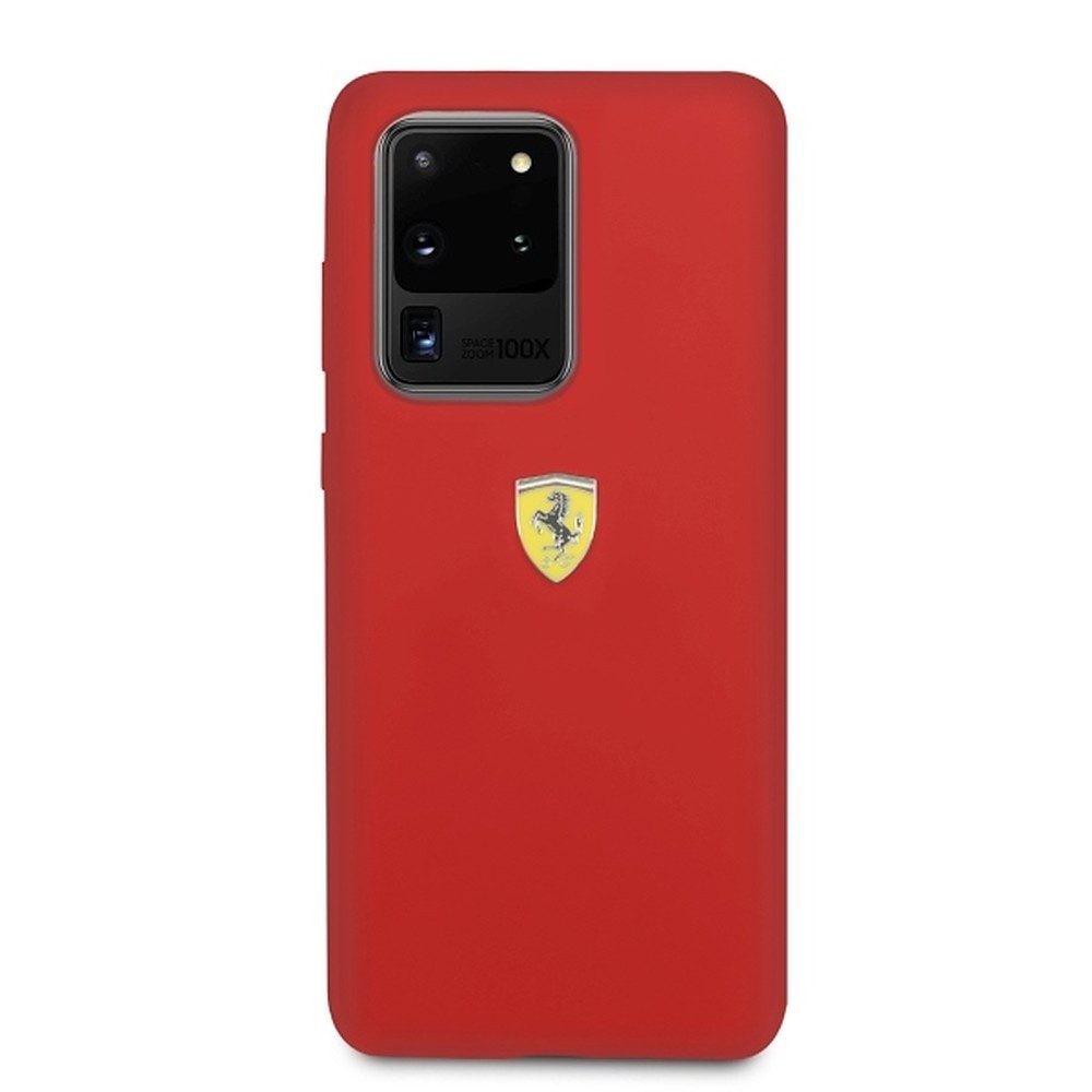 Ferrari Handyhülle Silikonhülle Cover, Silikon, Mikrofaserfutter, griffig