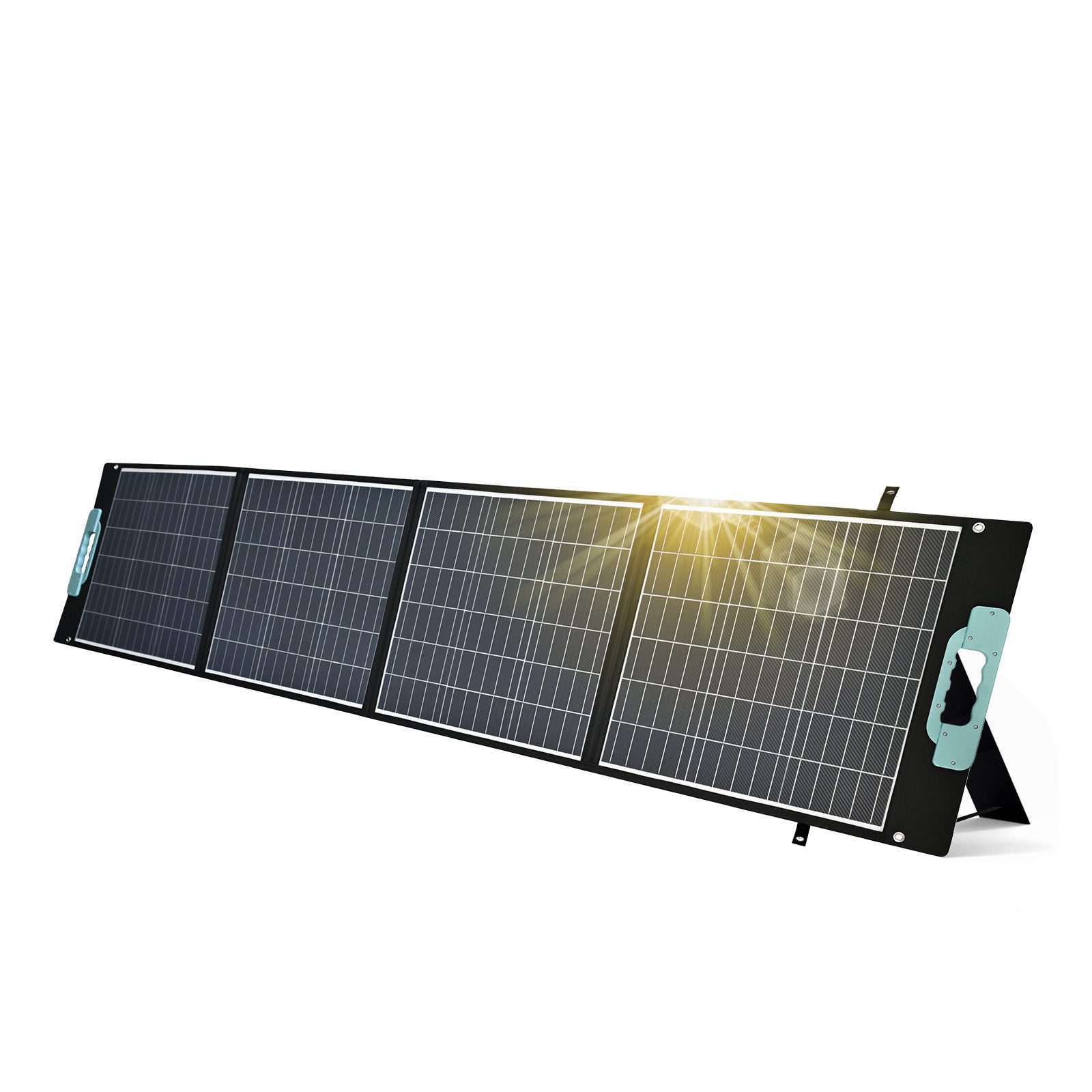 enjoy solar Solarmodul Faltbar Faltbares Solarpanel Solartasche 100W-200W, 12V/400W, 31.9V, Monokristallin, Design für Unterwegs, hohe Schutzleistung