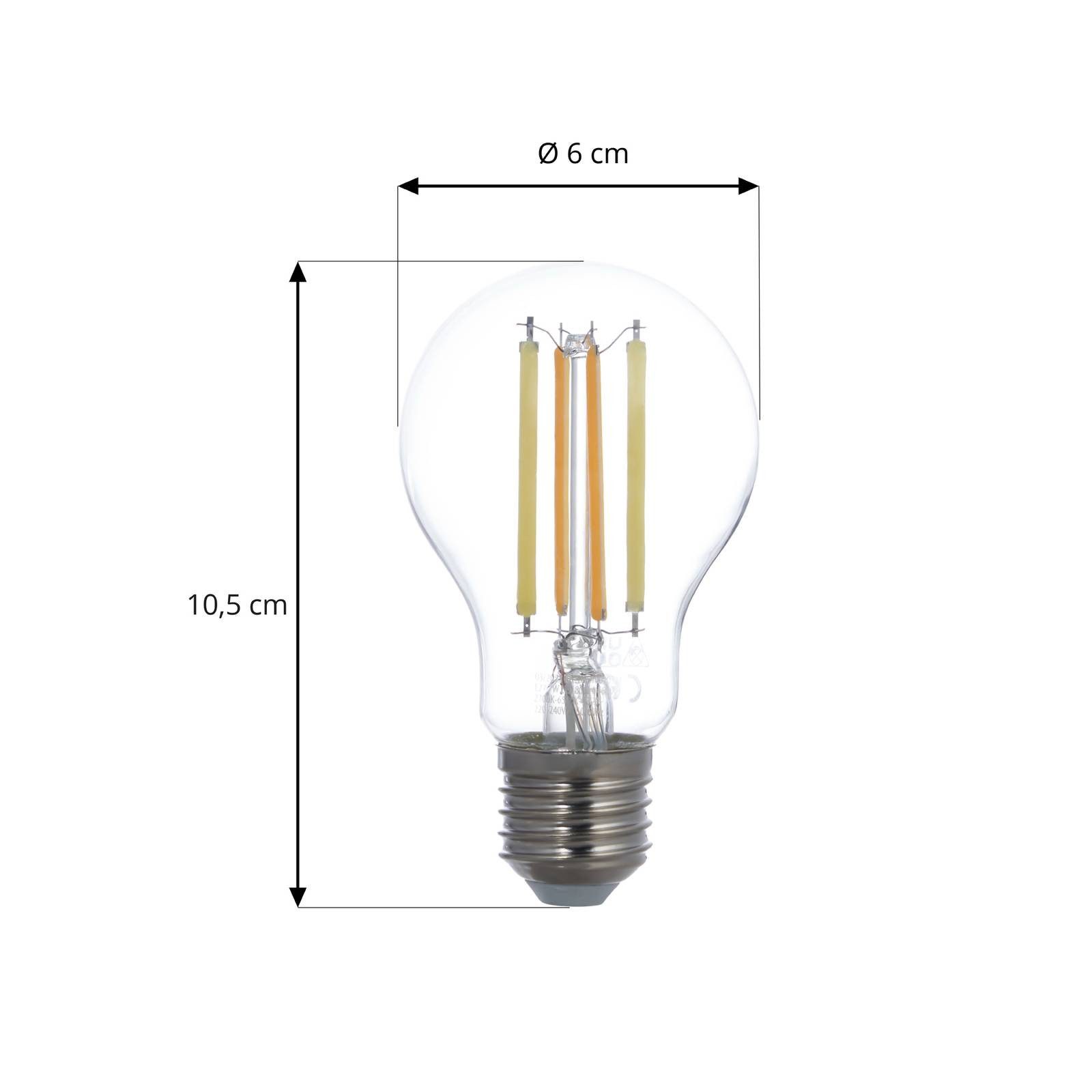 LUUMR LED-Leuchtmittel Filament E27 A60, E27, warmweiß