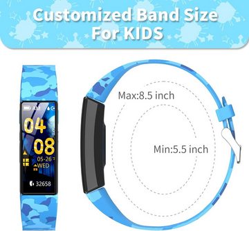HOFIT mit 2 Armbändern, Geschenke für Jungen und Mädchen Smartwatch (Android iOS), Kinder schrittzählern herzfrequenz schlafmonitor jungen und mädchen