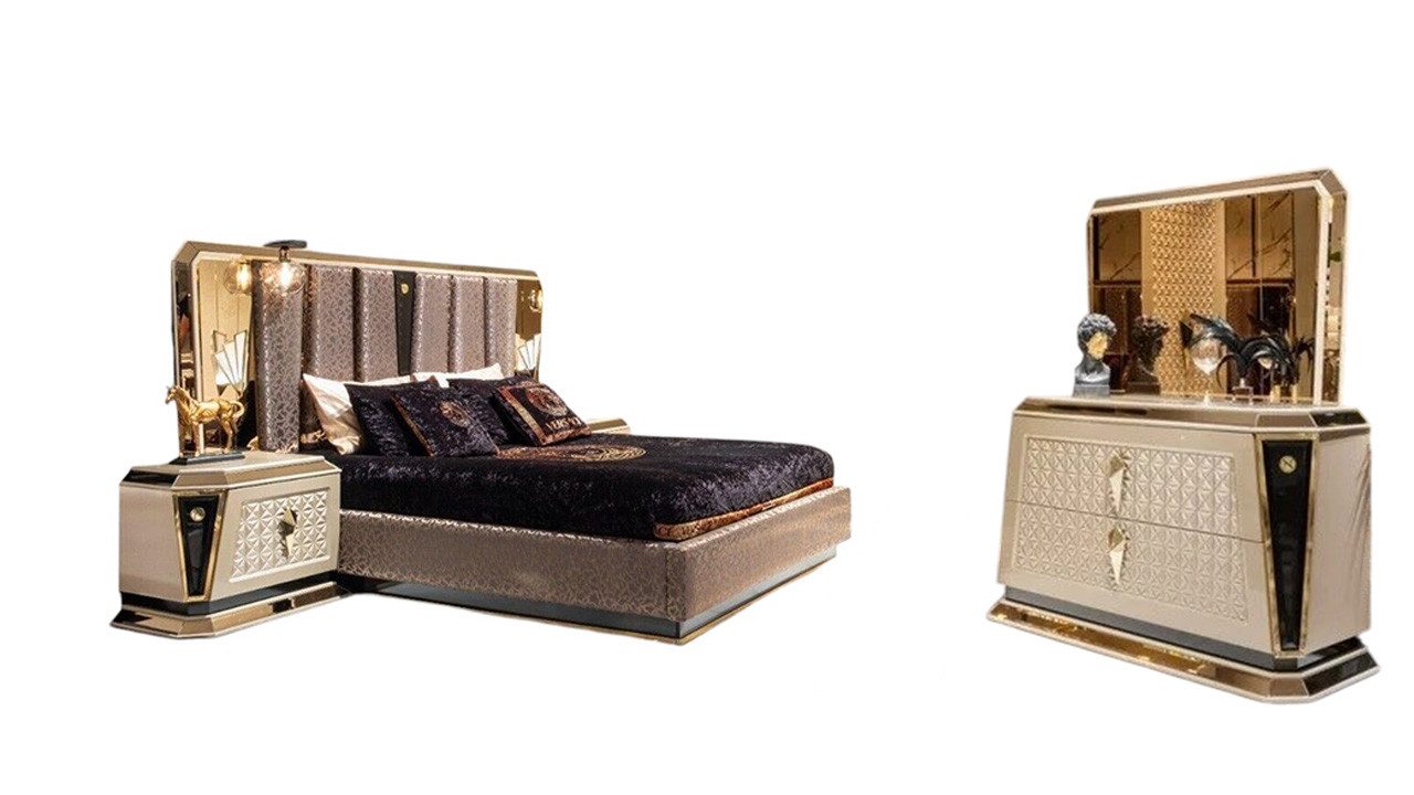 JVmoebel Schlafzimmer-Set Schlafzimmer Set 5tlg Luxus günstig online kaufen