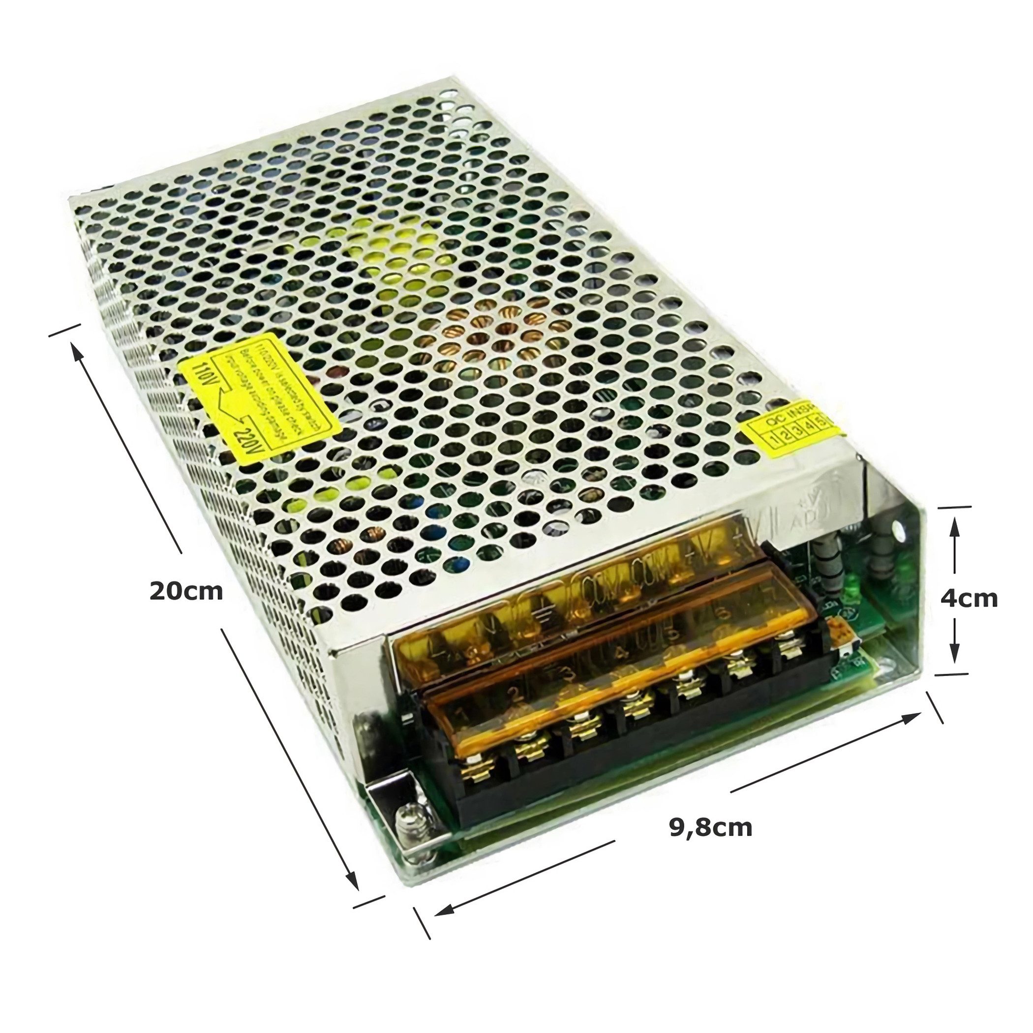 Bolwins A15C Bolwins AC/DC Schaltnetzteil Netzteil Adapter 230V / 12V 20A 240W AC/DC-Einbaunetzteil (AC 230V auf DC 12V Hohe Ausgangsleistung Überlastschutz)