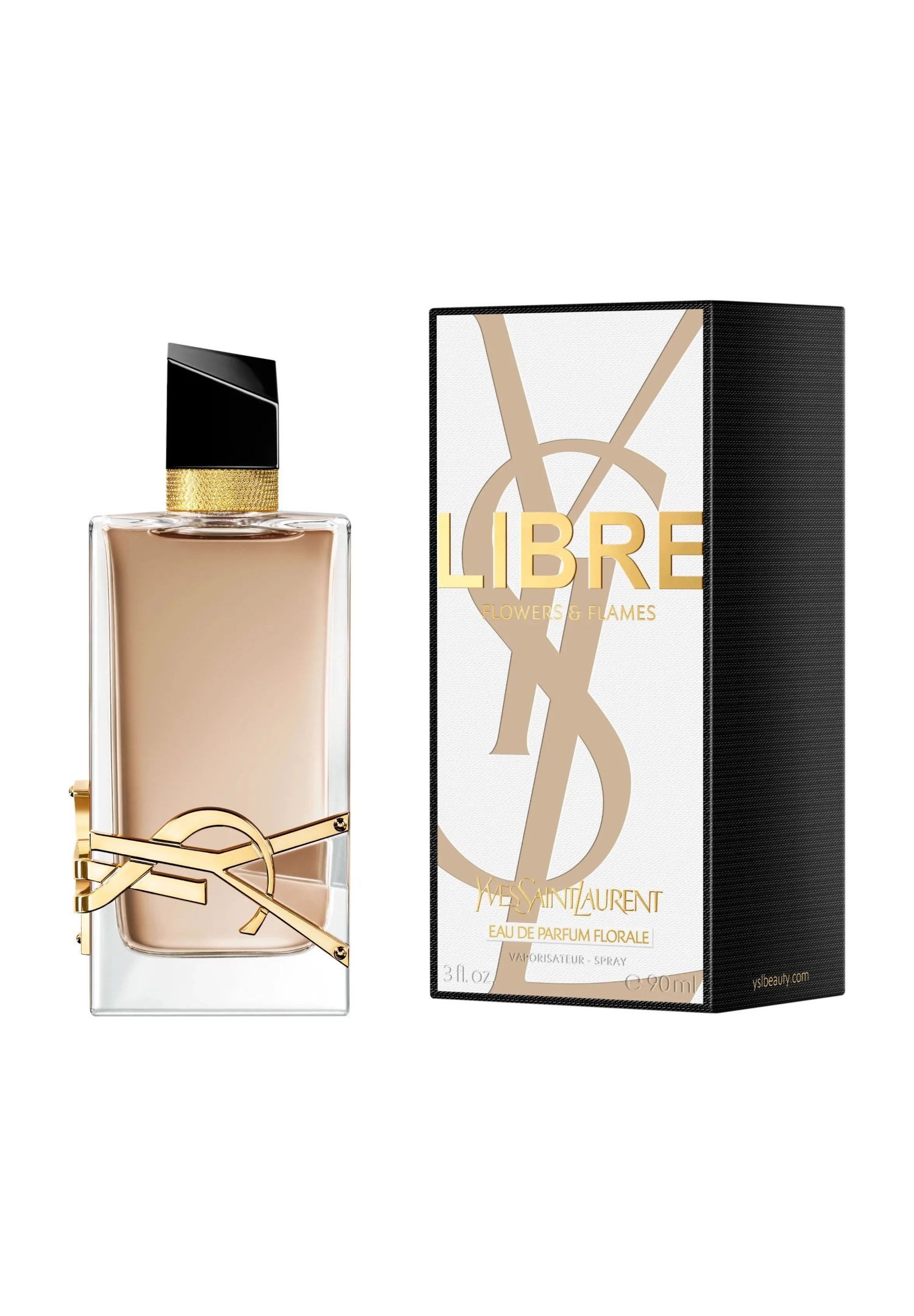 YVES SAINT LAURENT Eau de Parfum Libre Flowers & Flames, eleganter Couture-Flakon