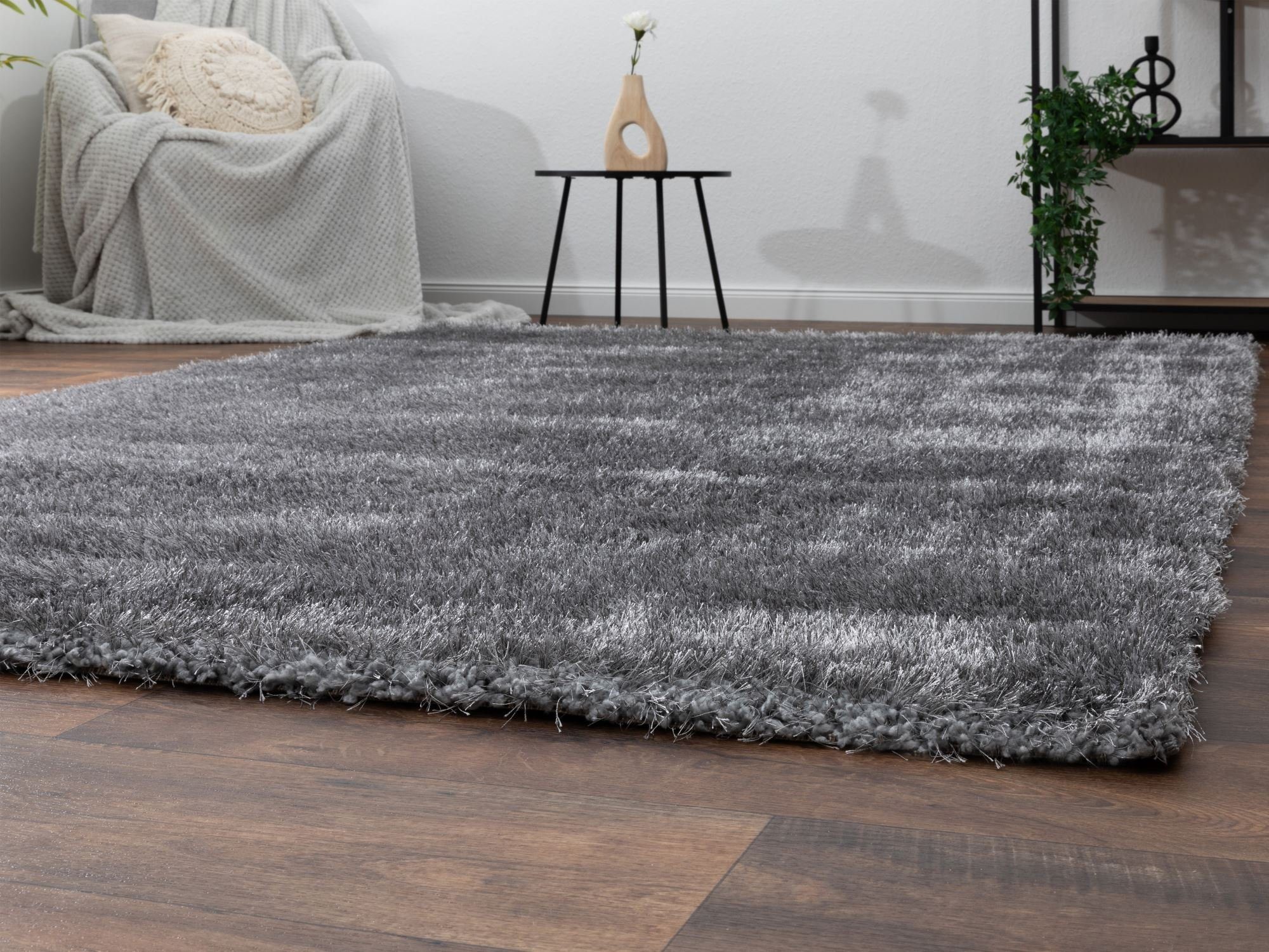 Steffensmeier Hochflor-Teppich Mona, Rechteckig, Shaggy, Langflor, günstig online kaufen
