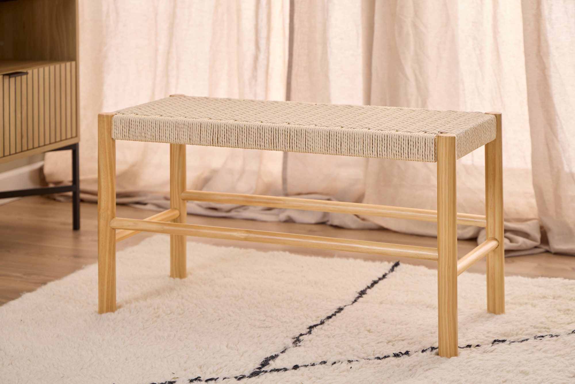 ACTONA GROUP Bank "Alvin, Sitzbank, Eßzimmerbank" Bank, natur, Papiergeflec günstig online kaufen