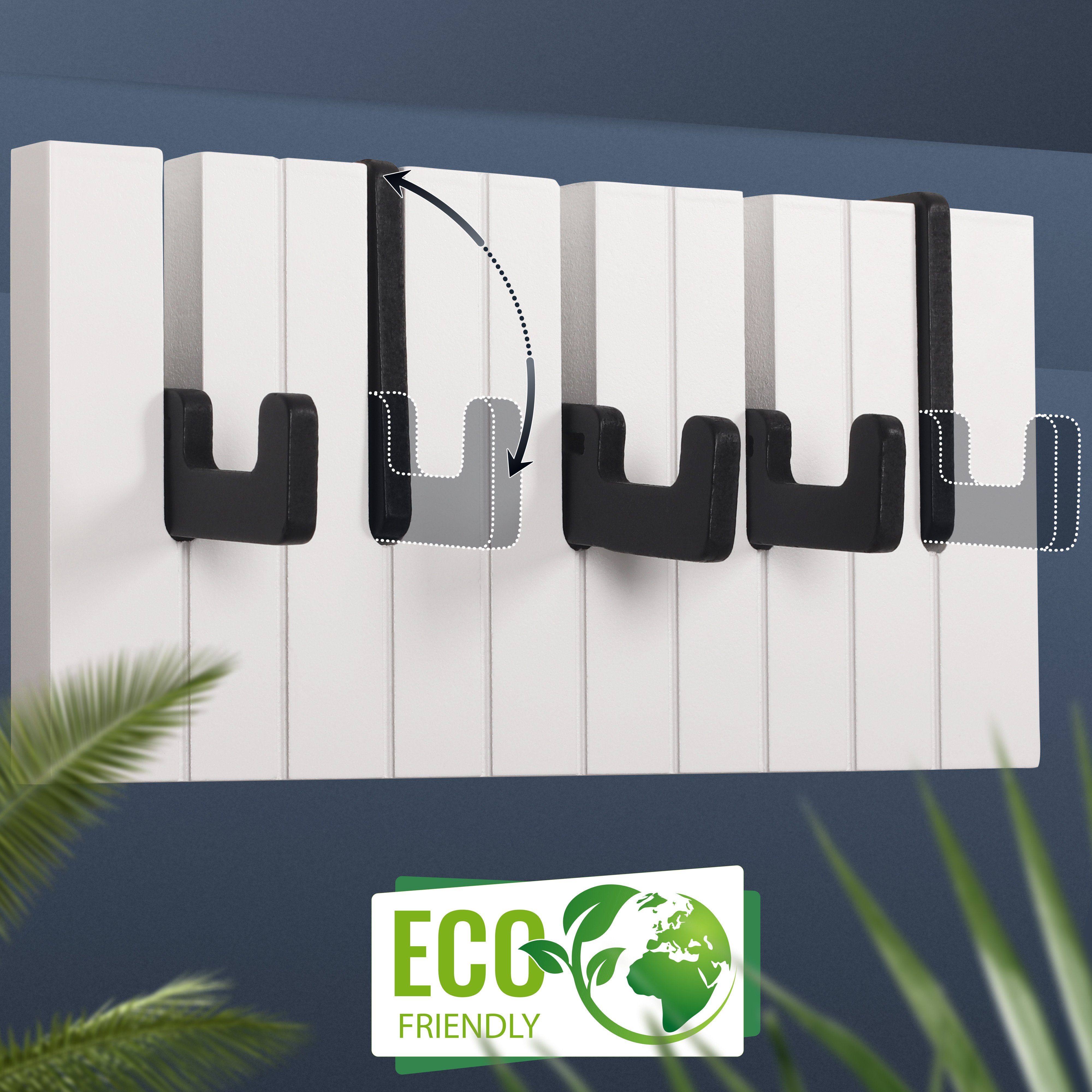 RICOO Garderobenleiste WM1886-S (1 St), Kleiderhaken Wand Garderobenleiste günstig online kaufen