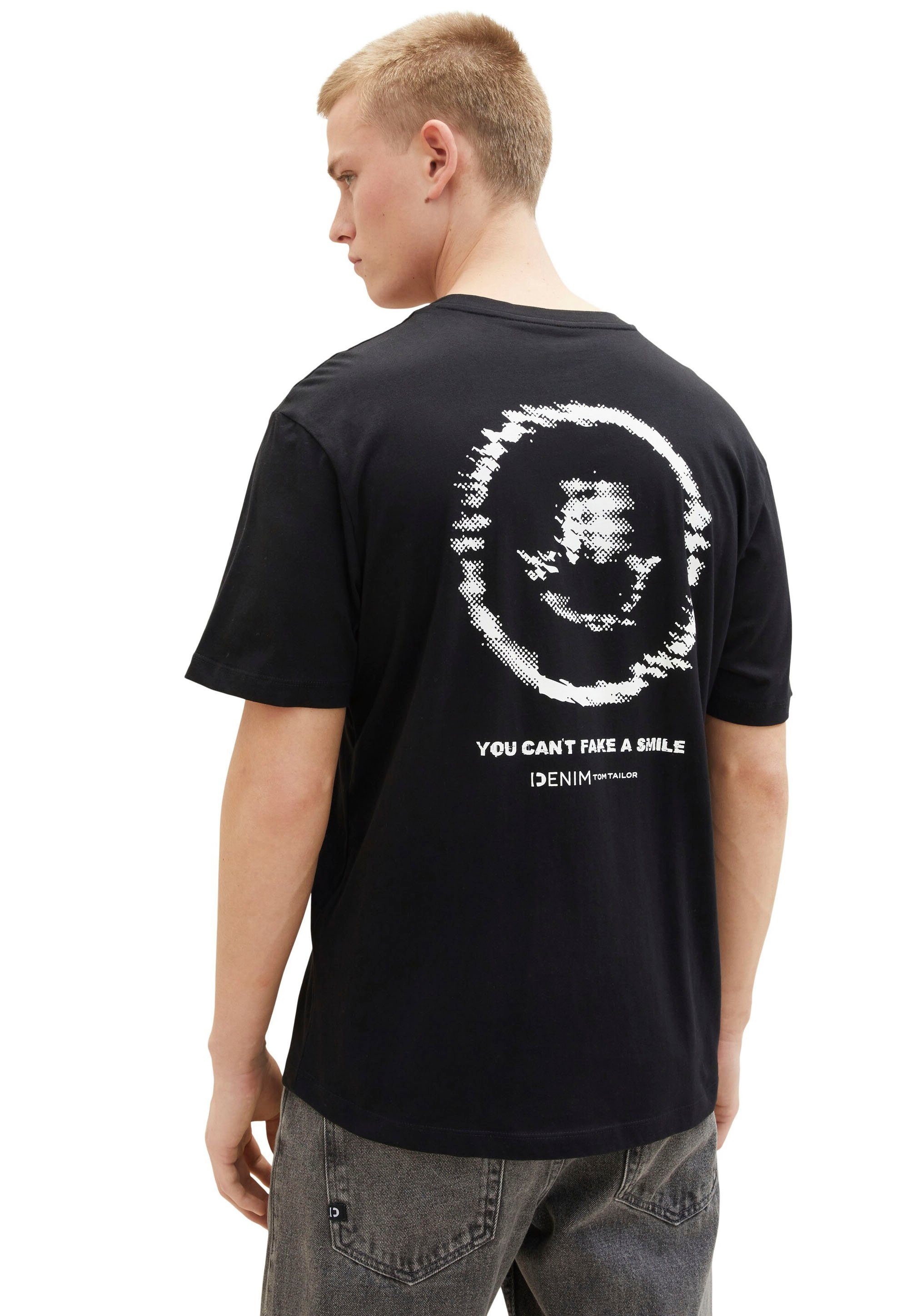 schwarz Denim TAILOR T-Shirt TOM