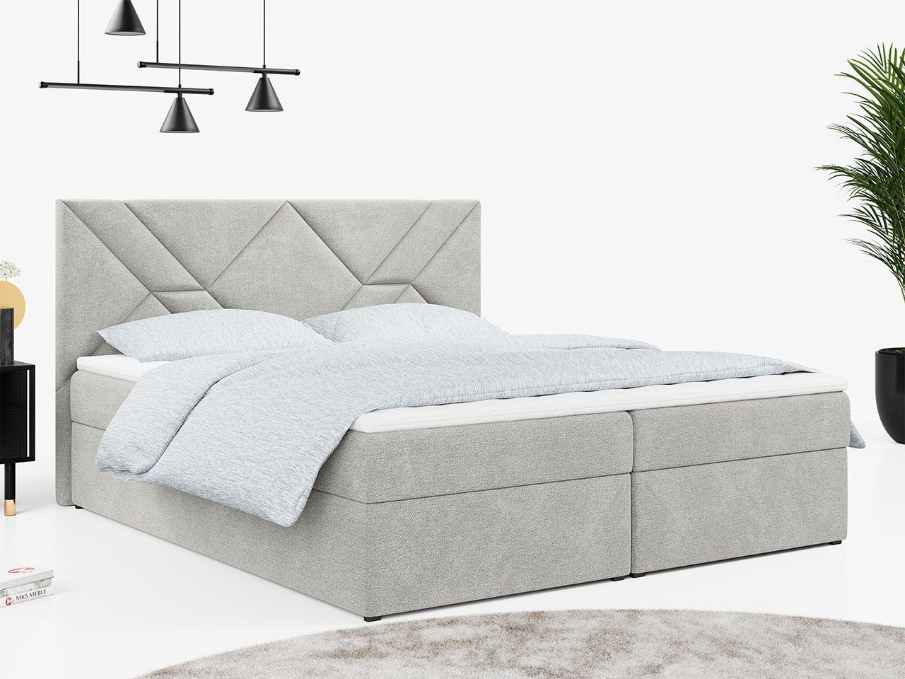 Boxspringbett Doppelbett, MÖBEL Multipocket-Matratze STELLE MKS 6,