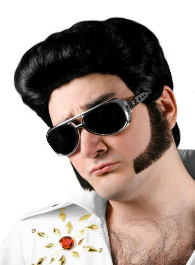 Smiffys Kostüm 70er 'King of Rock' Sonnenbrille, Extravagante Brille im Elvis-Stil