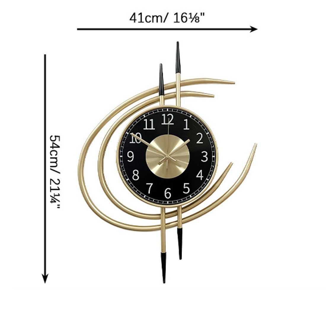Eisen, Uhr moderne Wanduhr, Wanduhr DÖRÖY aus Wanduhr 41*54cm dekorative stille