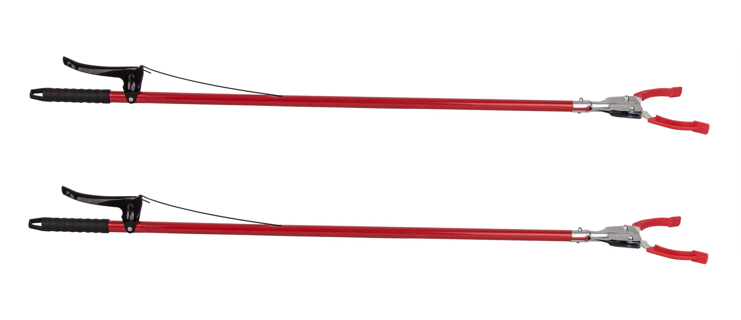 BigDean Greifzange 2x Müllgreifer 92cm Metall & Kunststoff Müllzange Greifhilfe, Packung 2-tlg., Greifer, Bückfreies Aufheben von Dosen, Müll bis Zigarettenstummel