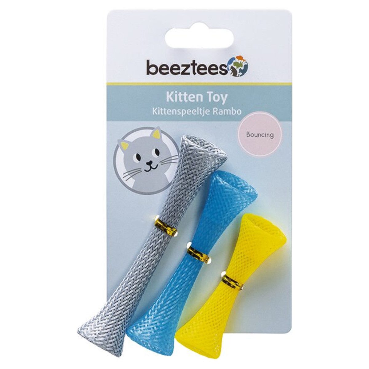 Beeztees Tier-Intelligenzspielzeug Katzenspielzeug Kitten Rambo hüpfend - 3 günstig online kaufen