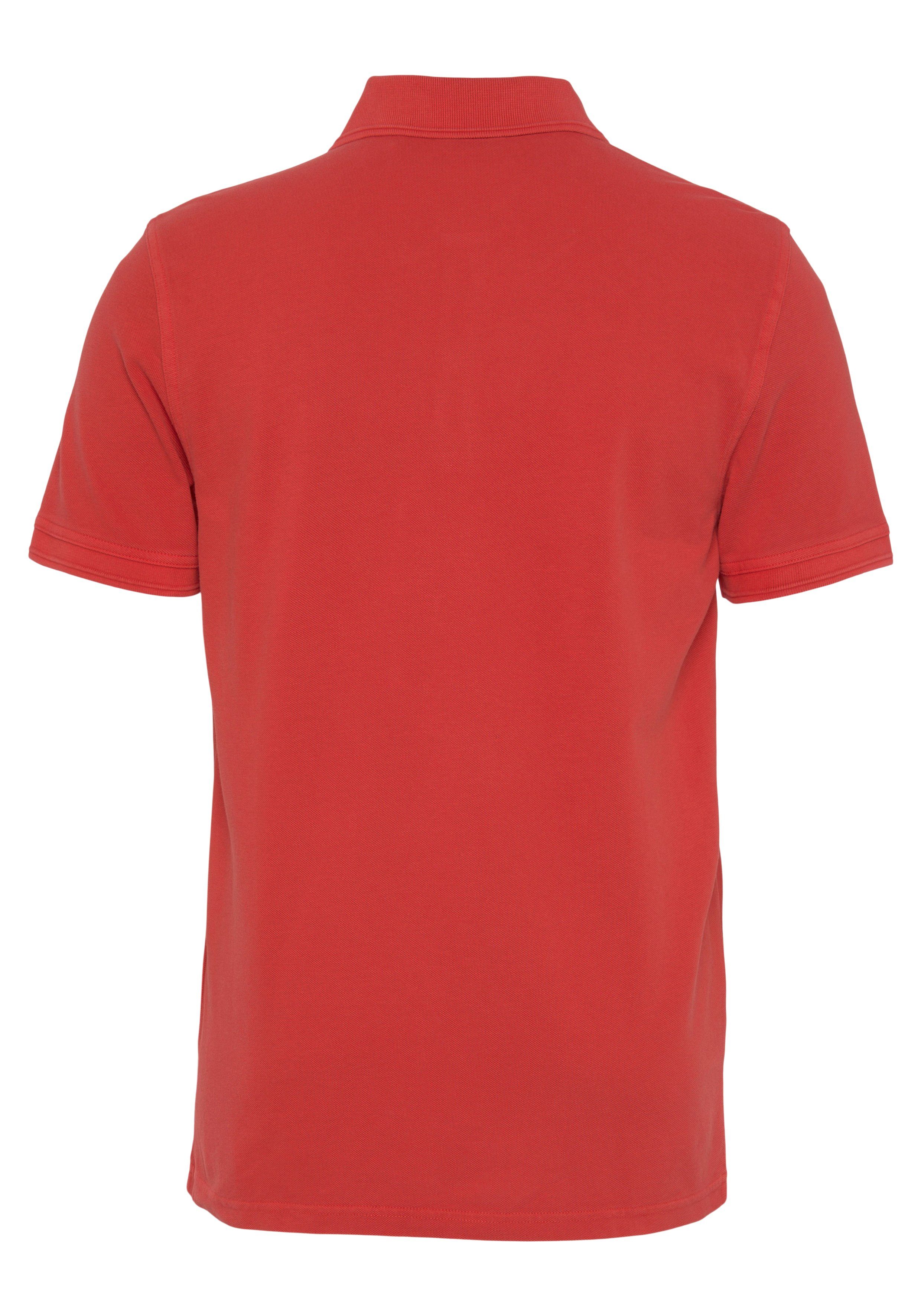 BOSS ORANGE Poloshirt Prime 01 Logoschriftzug der dezentem Bright_Red 10203439 mit auf Brust