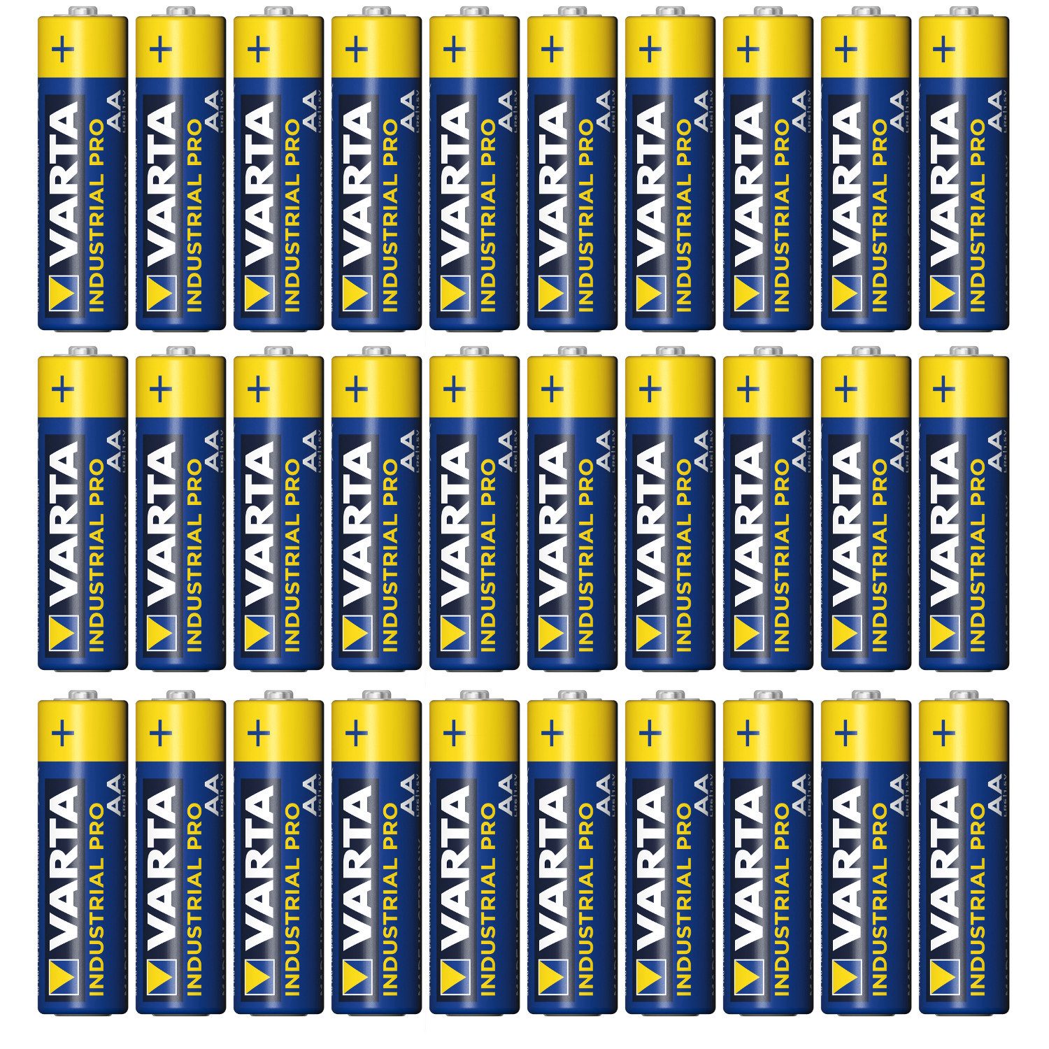 VARTA Batterie, (30 St), Varta Industrie LR6/AA Batterien