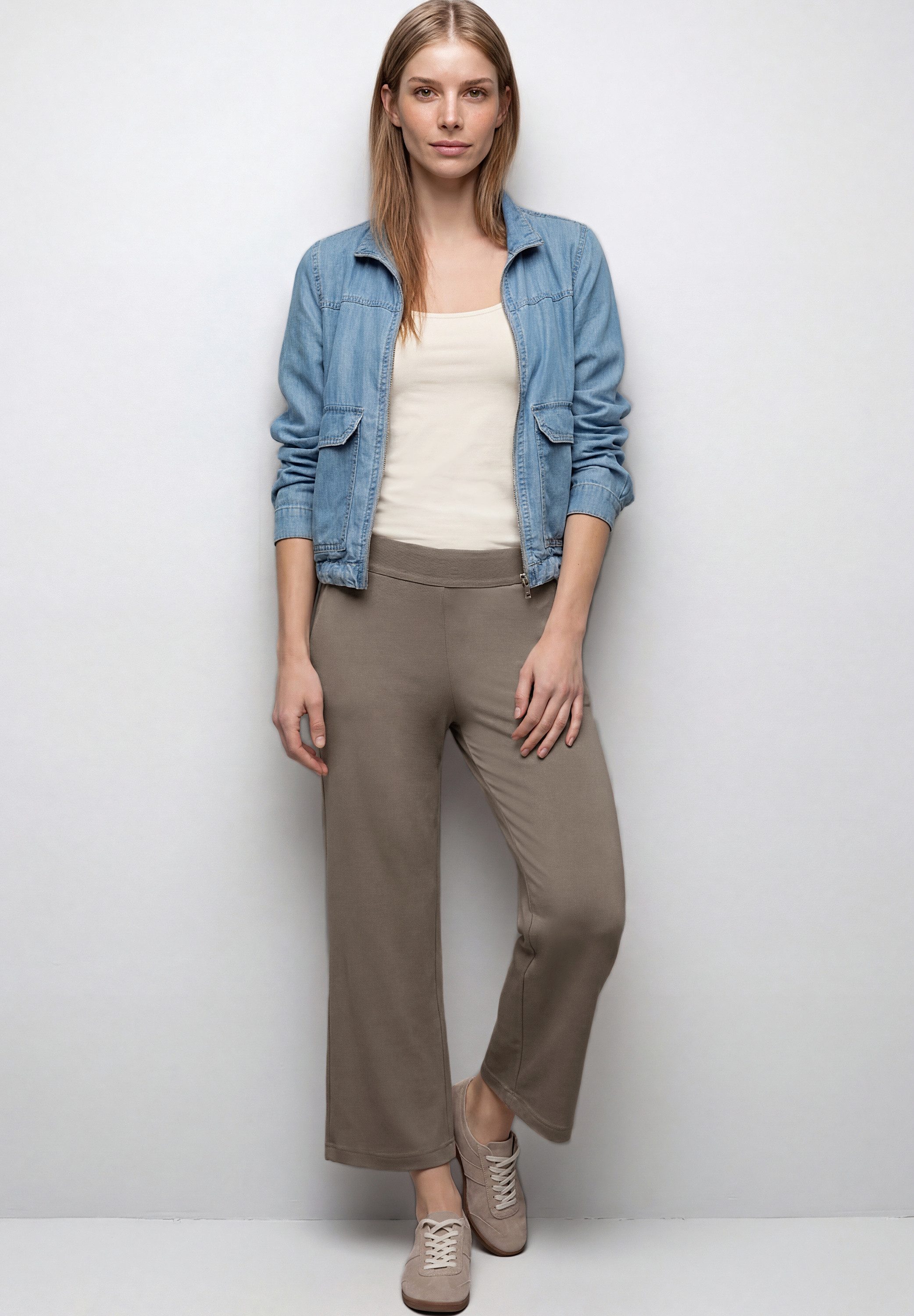 STREET ONE Stoffhose High Waist